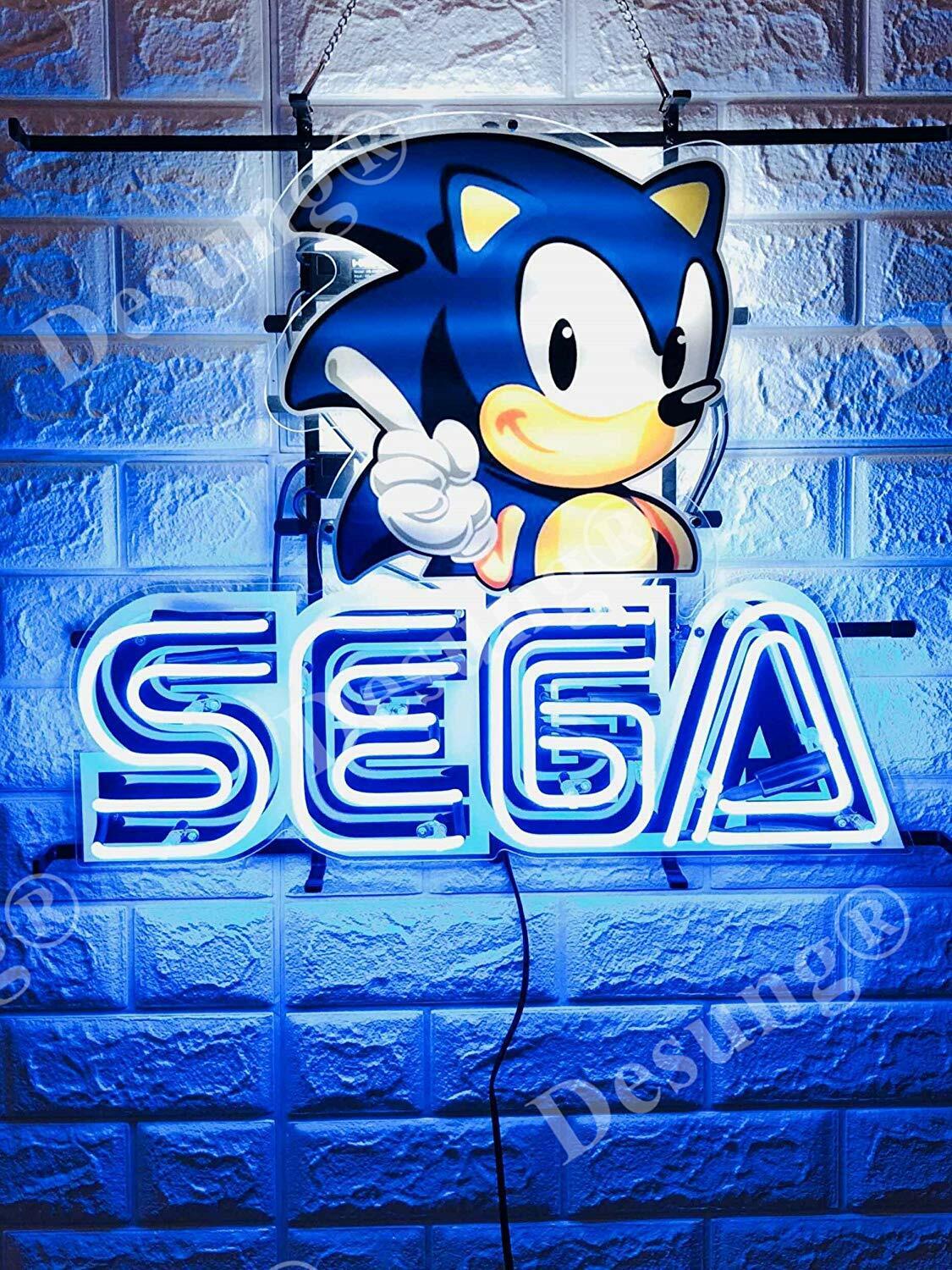 New Sega Sonic Video Game Light Lamp Neon Sign 20