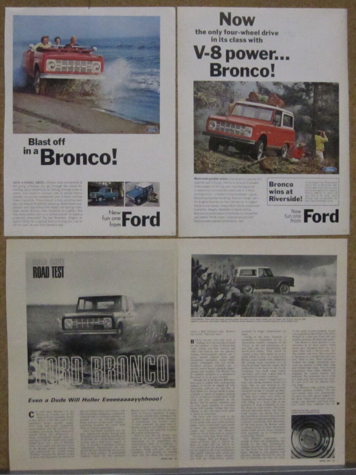 1966 Ford Bronco Ad (2); Road test