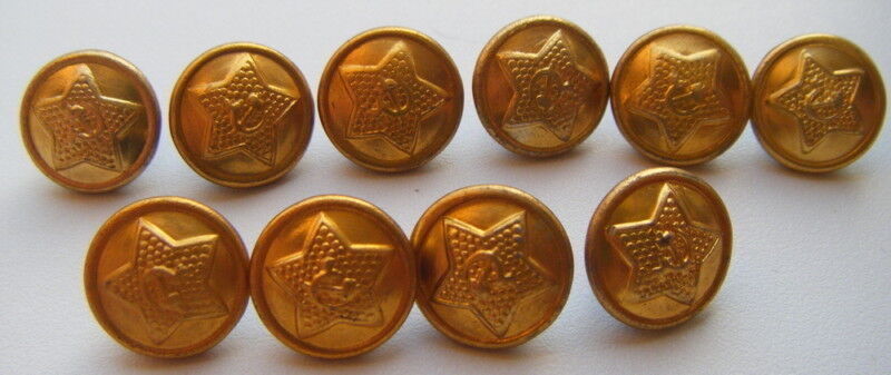 20 USSR - Russian Military Metal Buttons