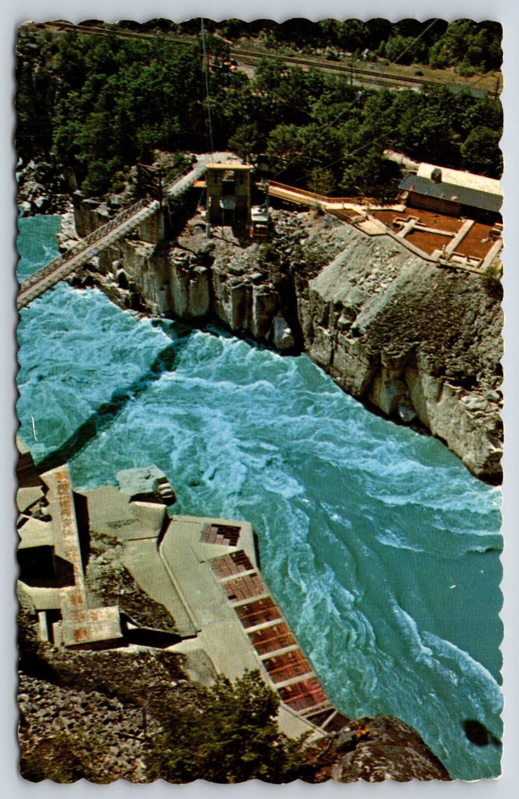 Vintage Postcard Fraser Canyon Hells Gate British Columbia Canada G7