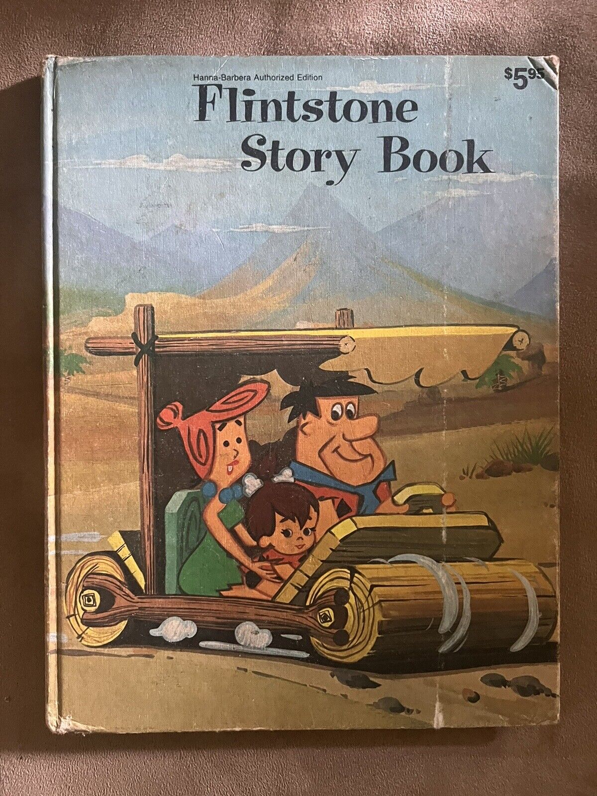 Vintage 1974 Flintstone STORY BOOK oversize hardcover Hanna-Barbera