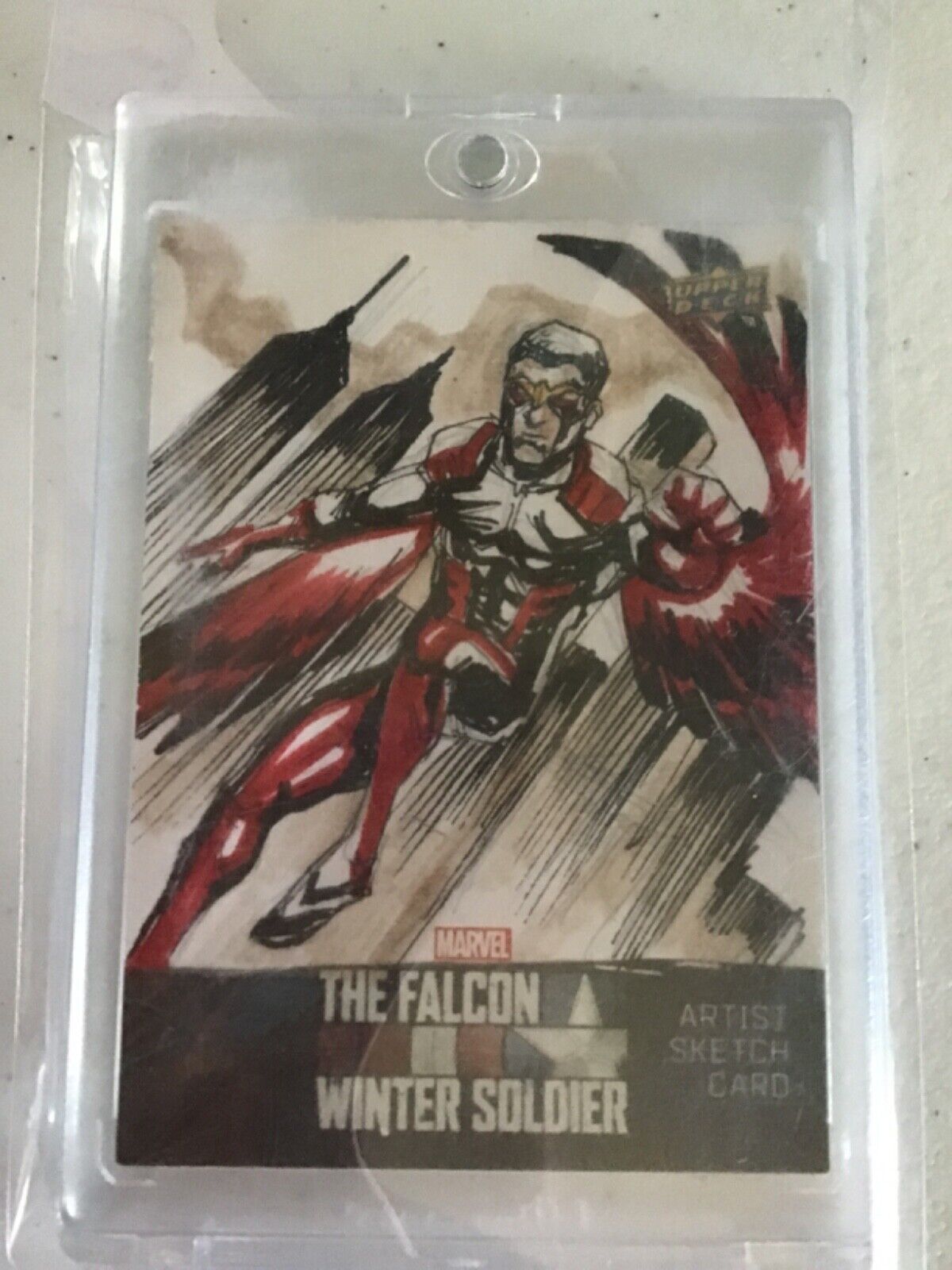 2022 FALCON AND WINTER SOLDIER SKETCH CARD MARVEL1/1 BENJO OAMAY
