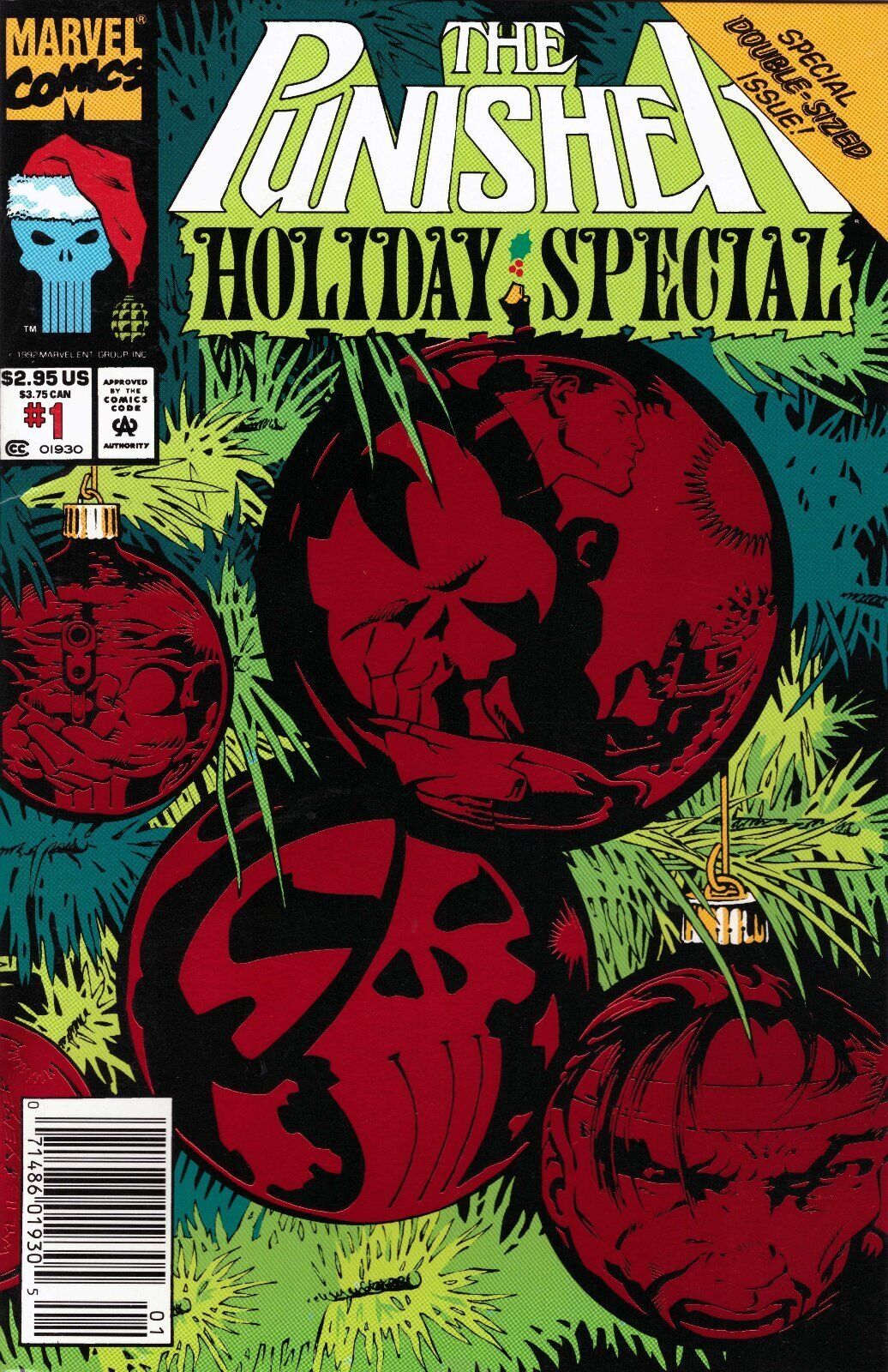 The Punisher Holiday Special #1 Newsstand Cover (1993-1995) Marvel Comics