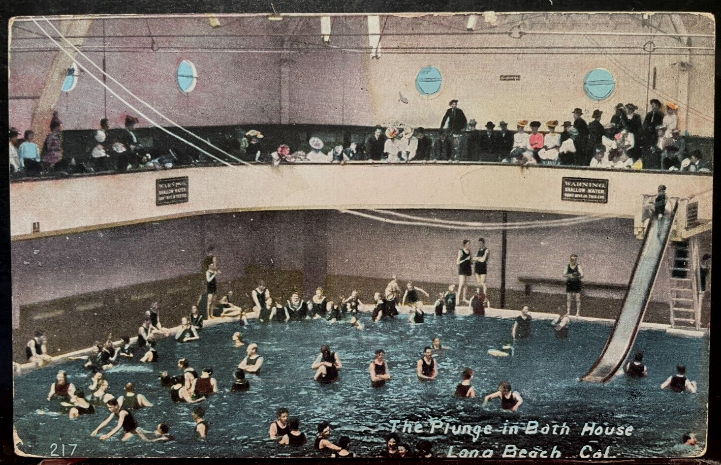 Vintage Postcard 1907-1915 The Plunge Bath House, Long Beach, California (CA)
