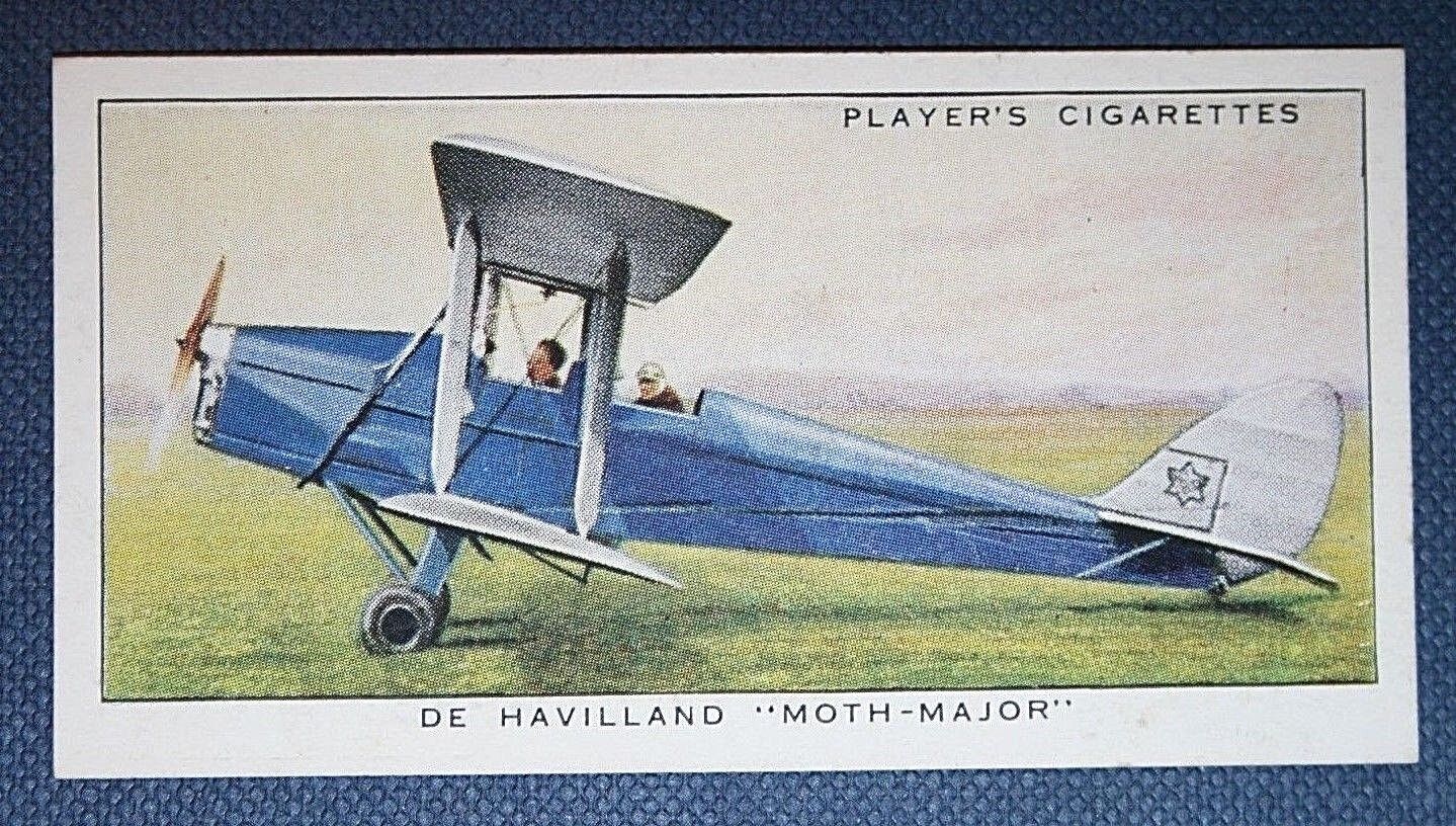 De Havilland  MOTH MAJOR   Original 1935 Vintage Illustrated Card AP5  