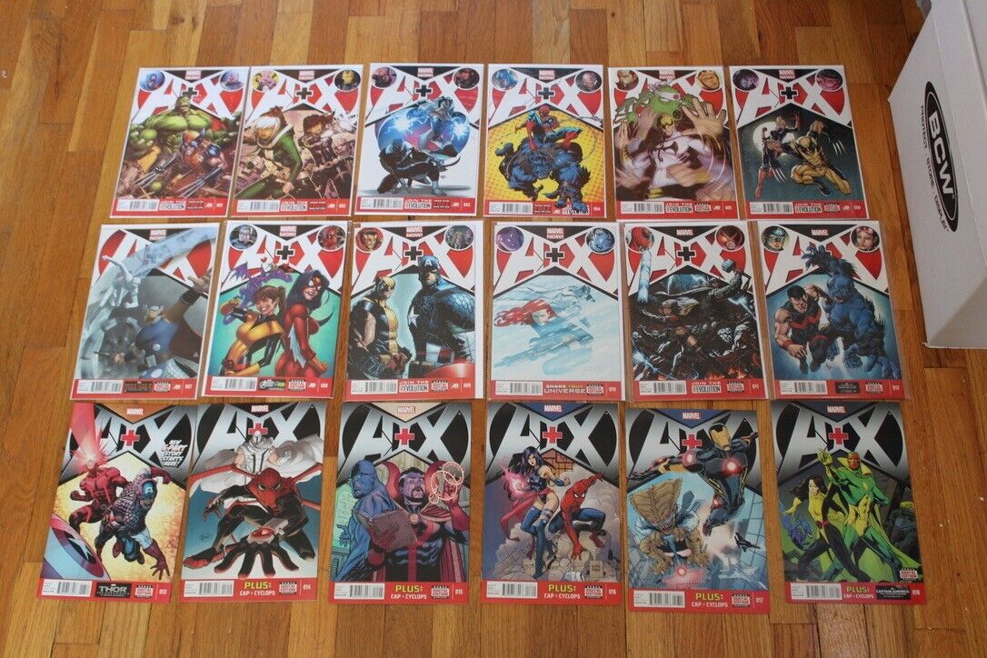 A+X Complete Run Lot (2012) Marvel Comics Series Avengers X-Men 1-18