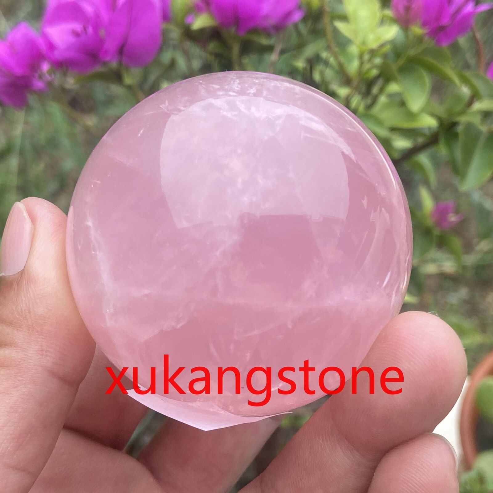 59mm Natural Rose quartz Quartz The ball Crystal Specimen Healing Reiki 1pcs