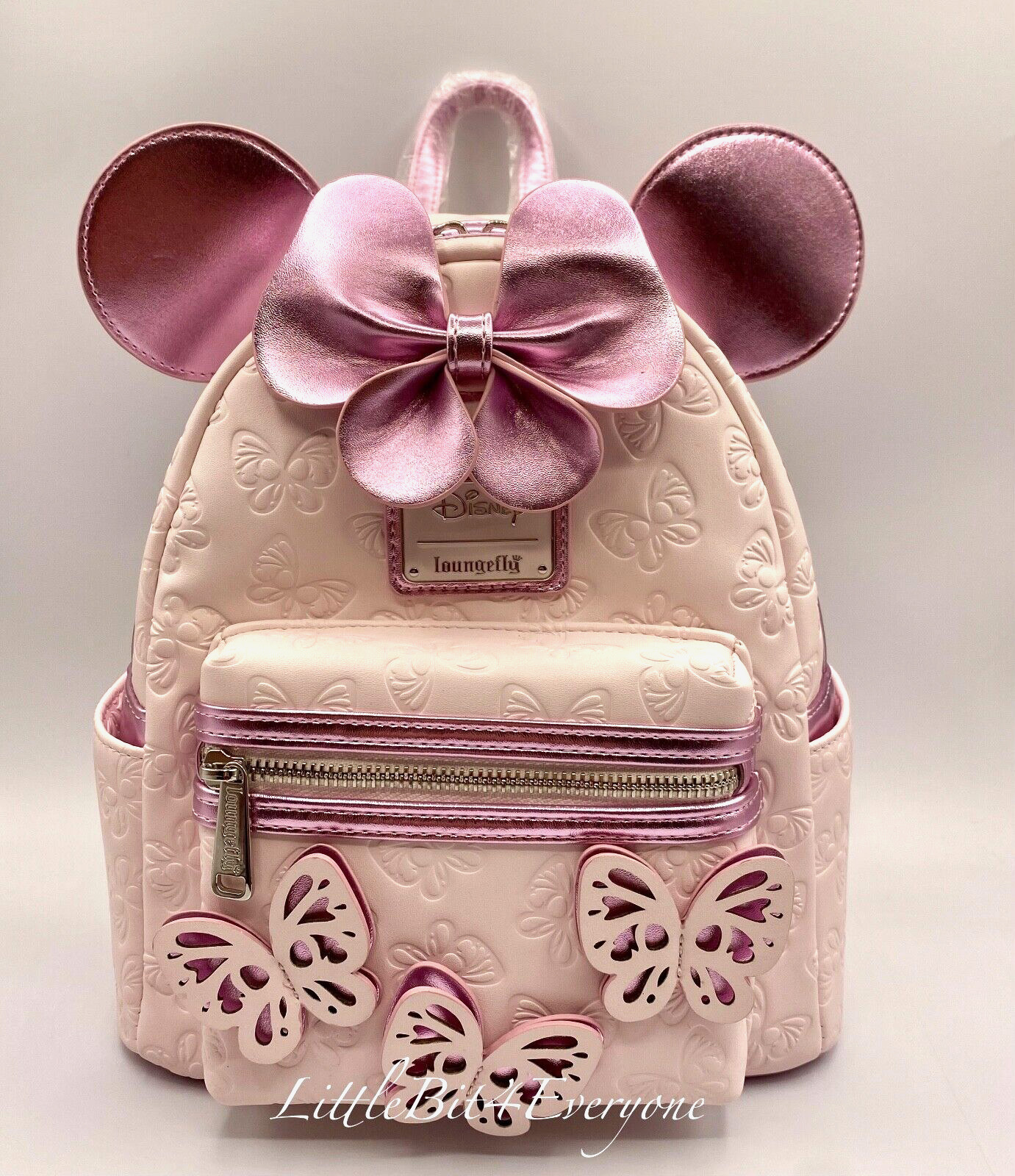 NWT Loungefly Disney Minnie Mouse Pink Butterflies Mini Backpack EXCLUSIVE