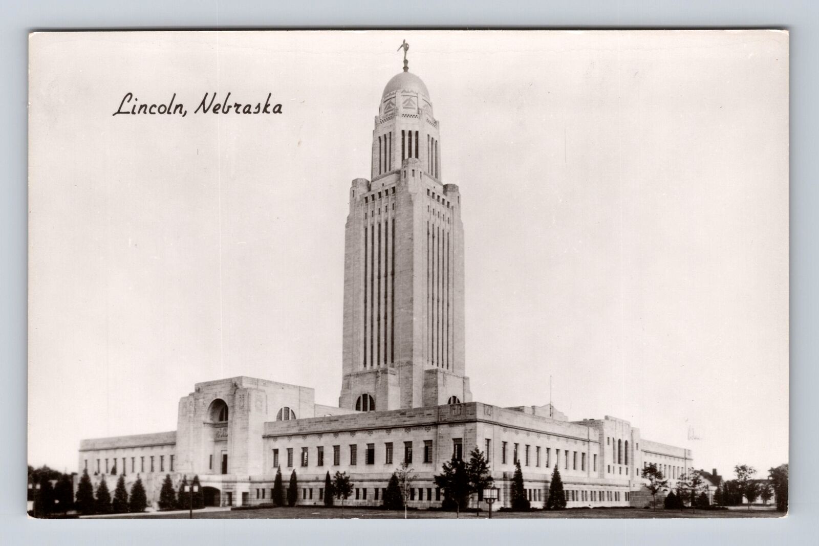 Lincoln NE-Nebraska, Aerial Of Building, Antique, Vintage Souvenir Postcard