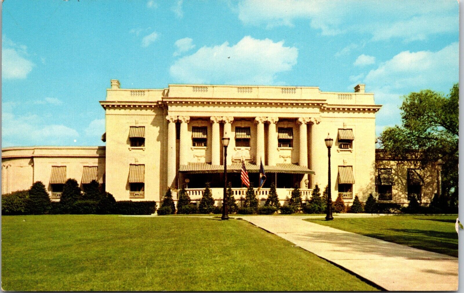 Governor\'s Mansion Frankfort KENTUCKY CHROME POSTCARD B9