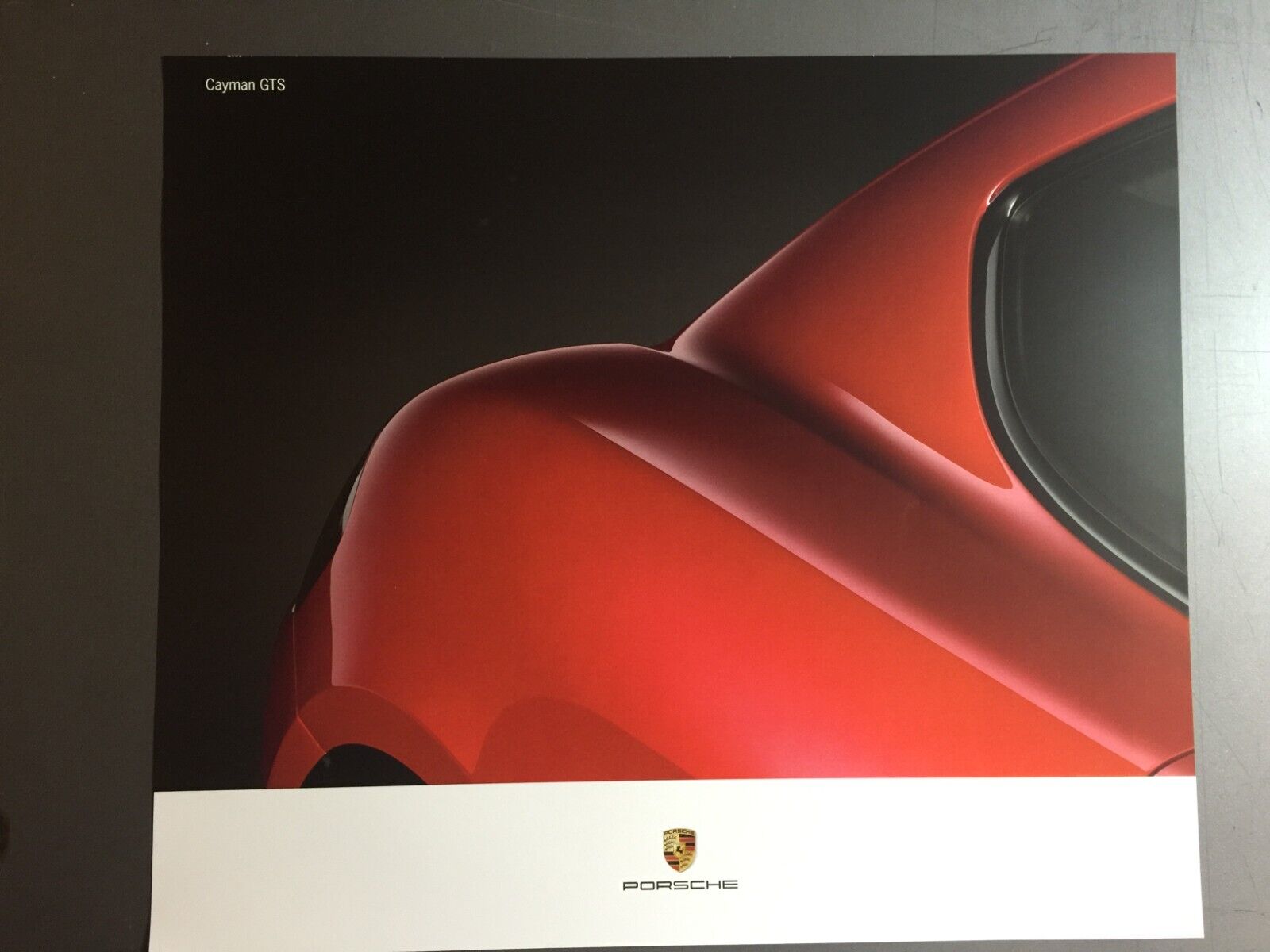 2016 Porsche Cayman GTS Coupe Showroom Advertising Poster - RARE Awesome L@@K