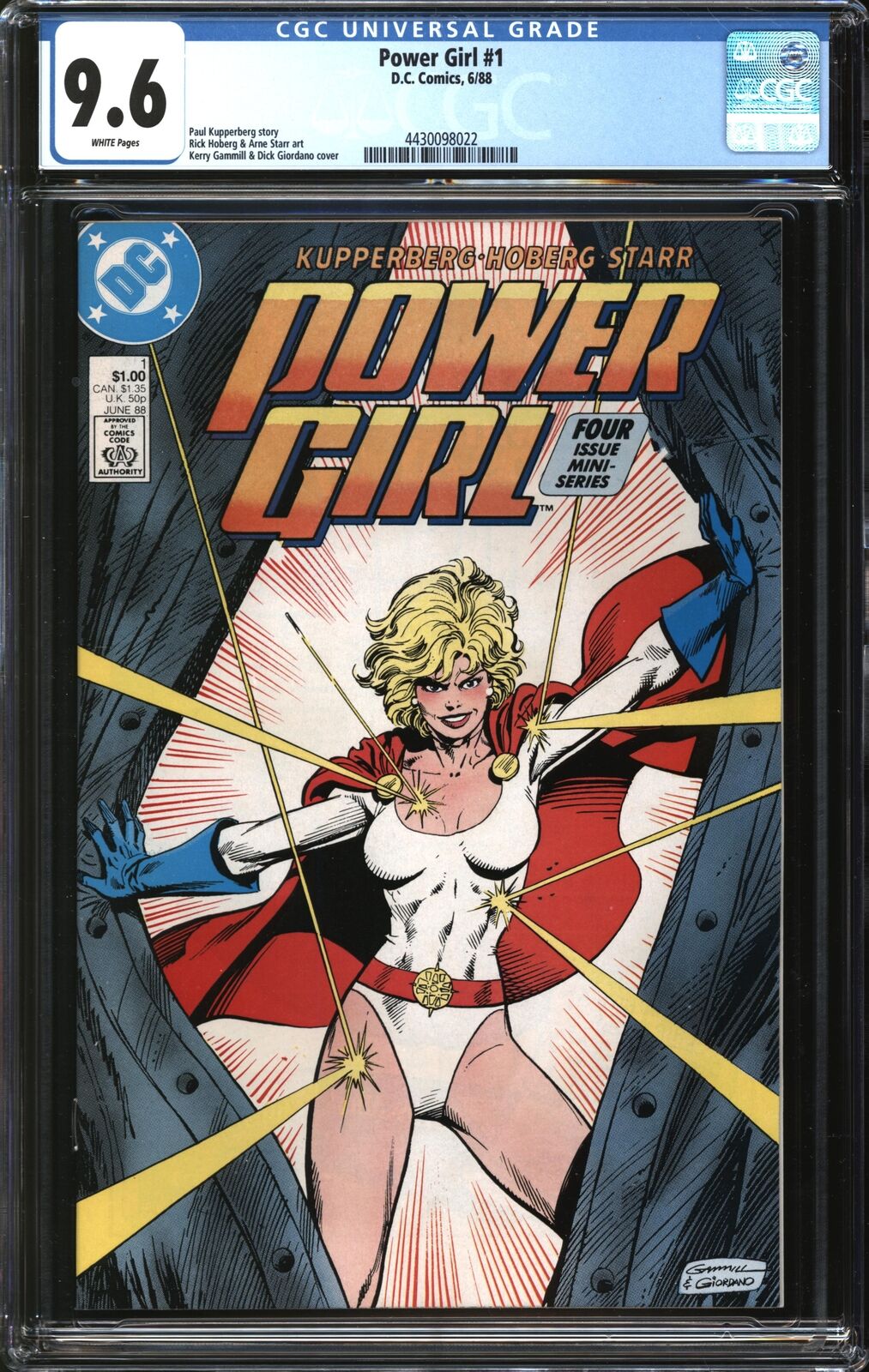 Power Girl (1988) #1 CGC 9.6 NM+