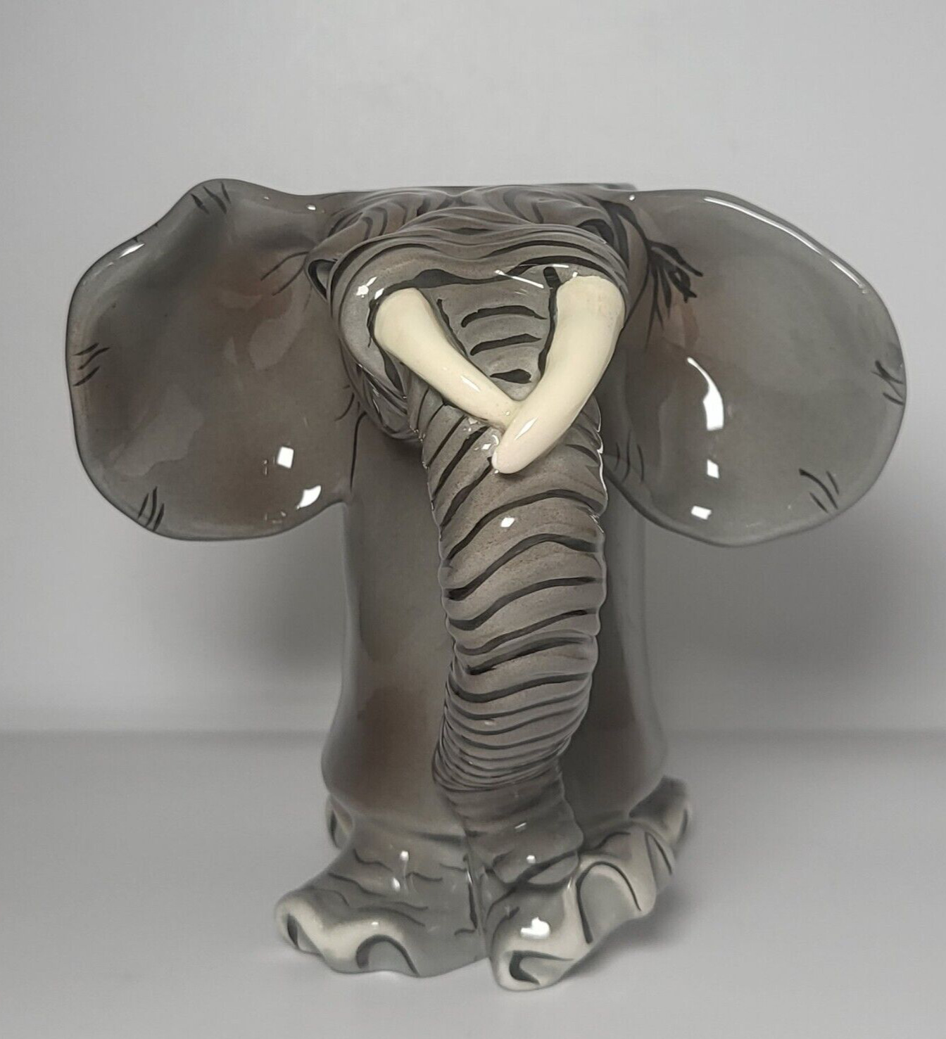 Swak Character Collectibles Elephant 2003 Ceramic Mug Gray Multi 8oz Signed