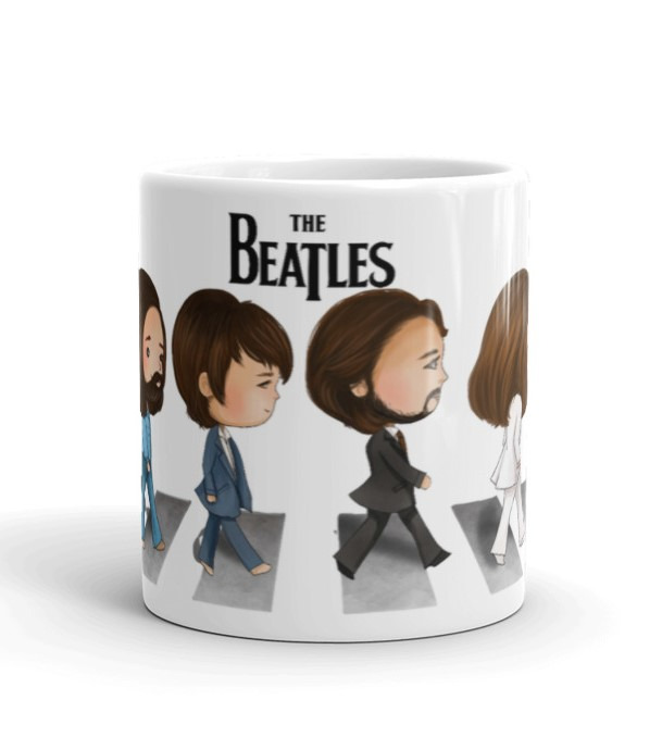 The Beatles Coffee Mug, The Beatles Cartoon Mug,Abbey Road Mug,The Beatles Cup