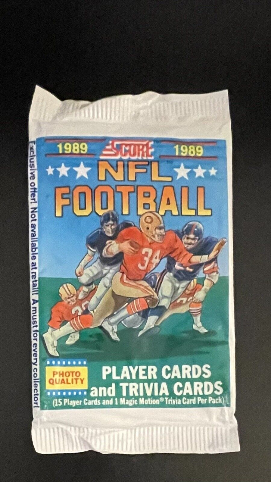 1989 Score NFL Football Wrapper 1 Empty Wrapper