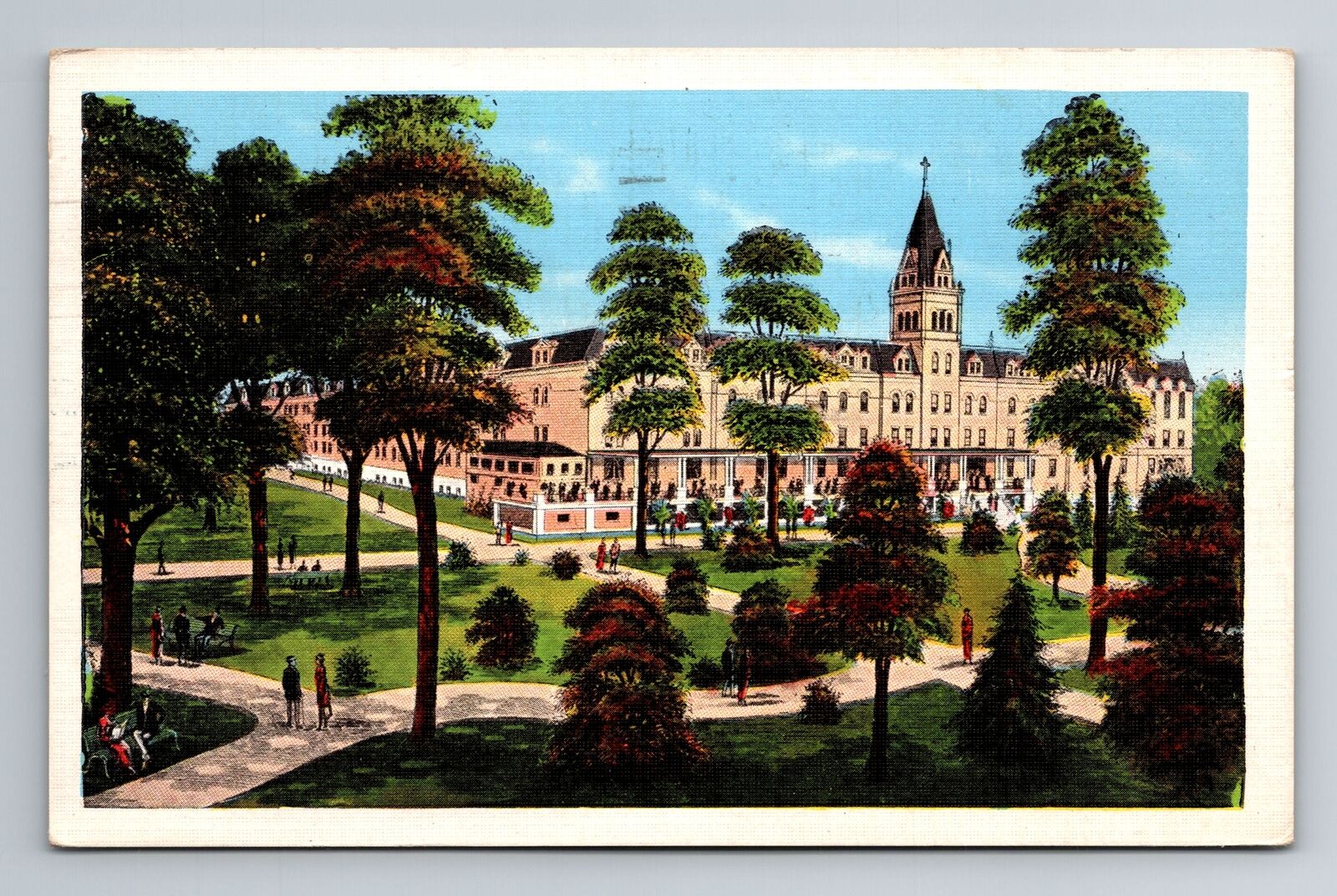 Milwaukee, WI-Wisconsin, Sacred Heart Sanitarium c1942 Souvenir Vintage Postcard