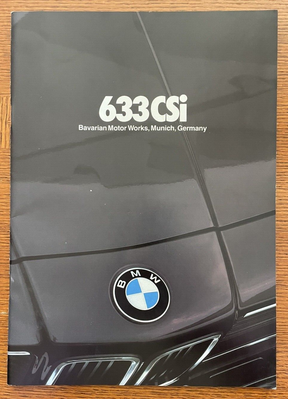 VINTAGE 1980 BMW 633CSi CAR ADVERTISING SALES DEALER BROCHURE
