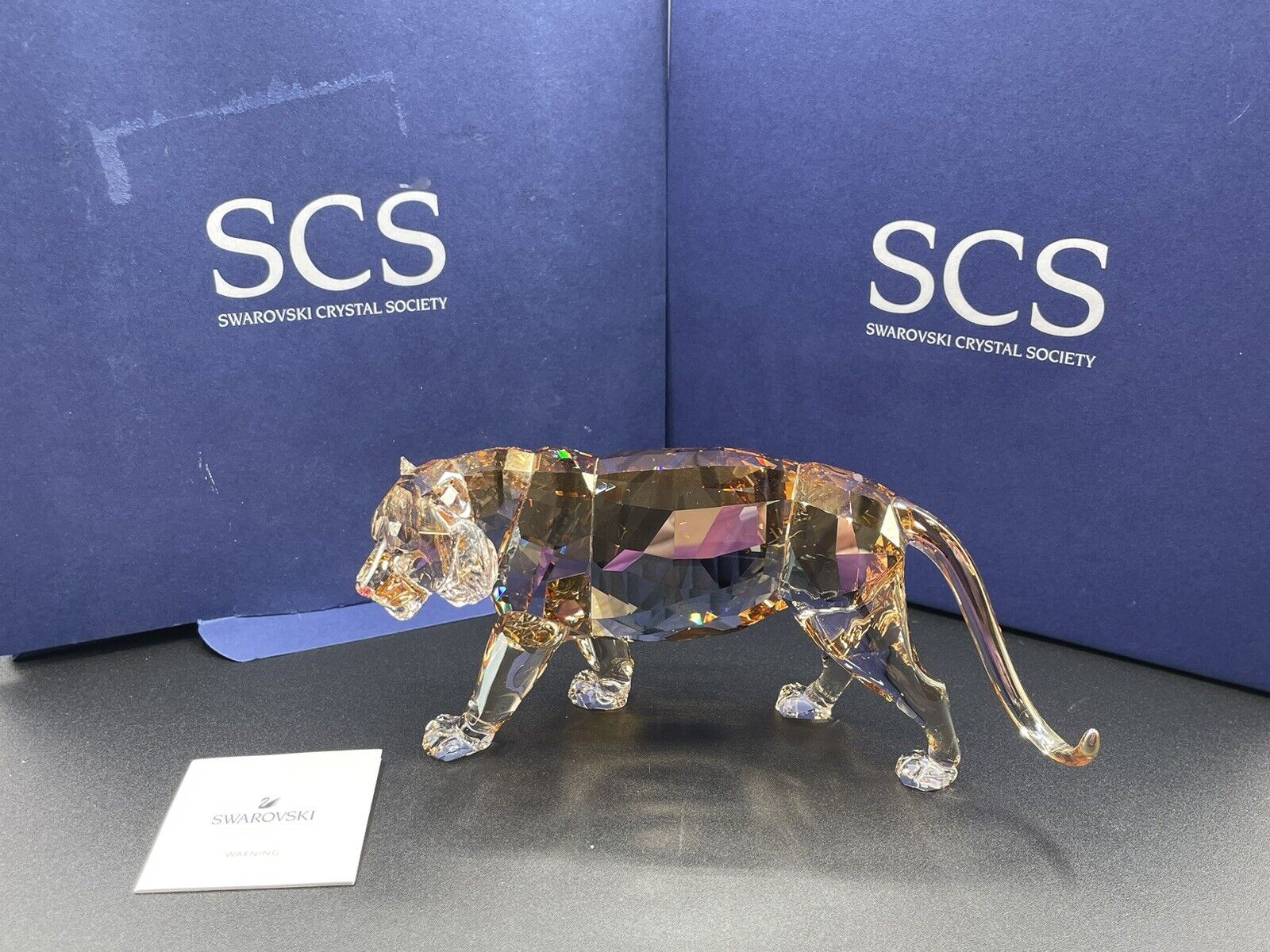 Swarovski 2011 SCS Tiger Endangered Wildlife Crystal Figurine 1003148