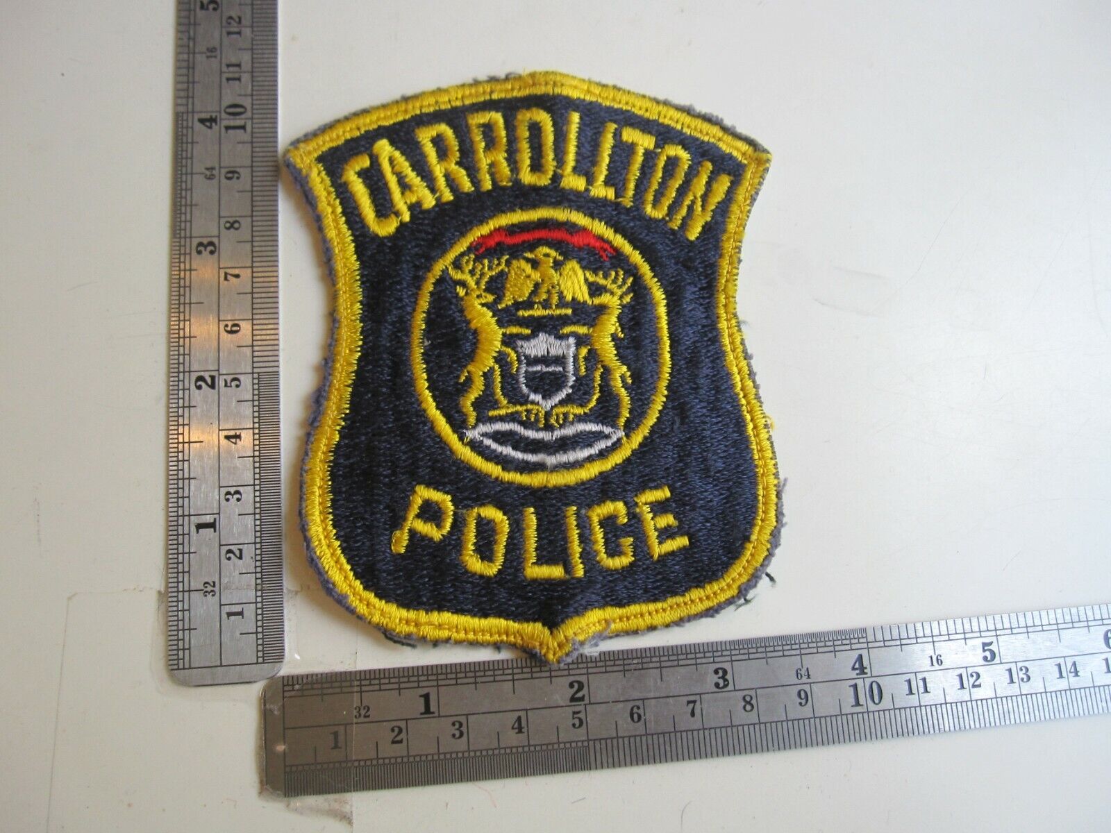 Vintage Carrollton Police Patch BIS