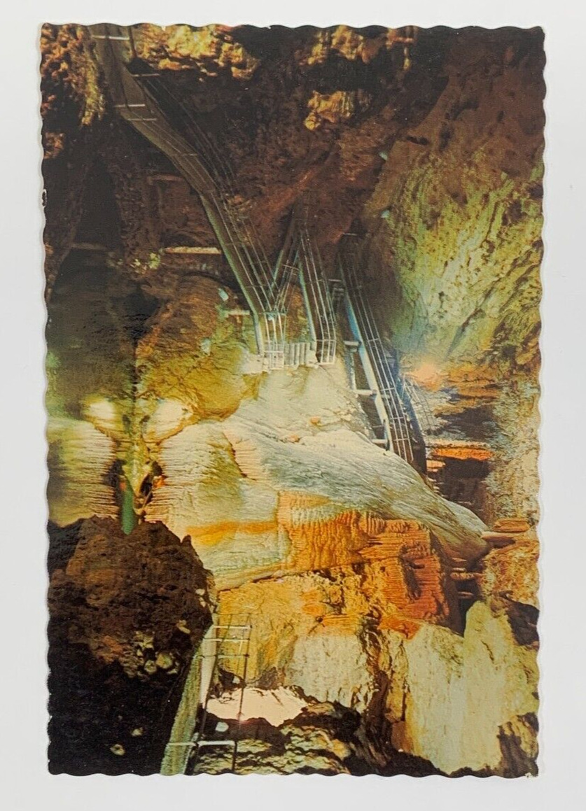 The Big Room Largest Living Cave Room Leasburg Missouri Postcard Unposted