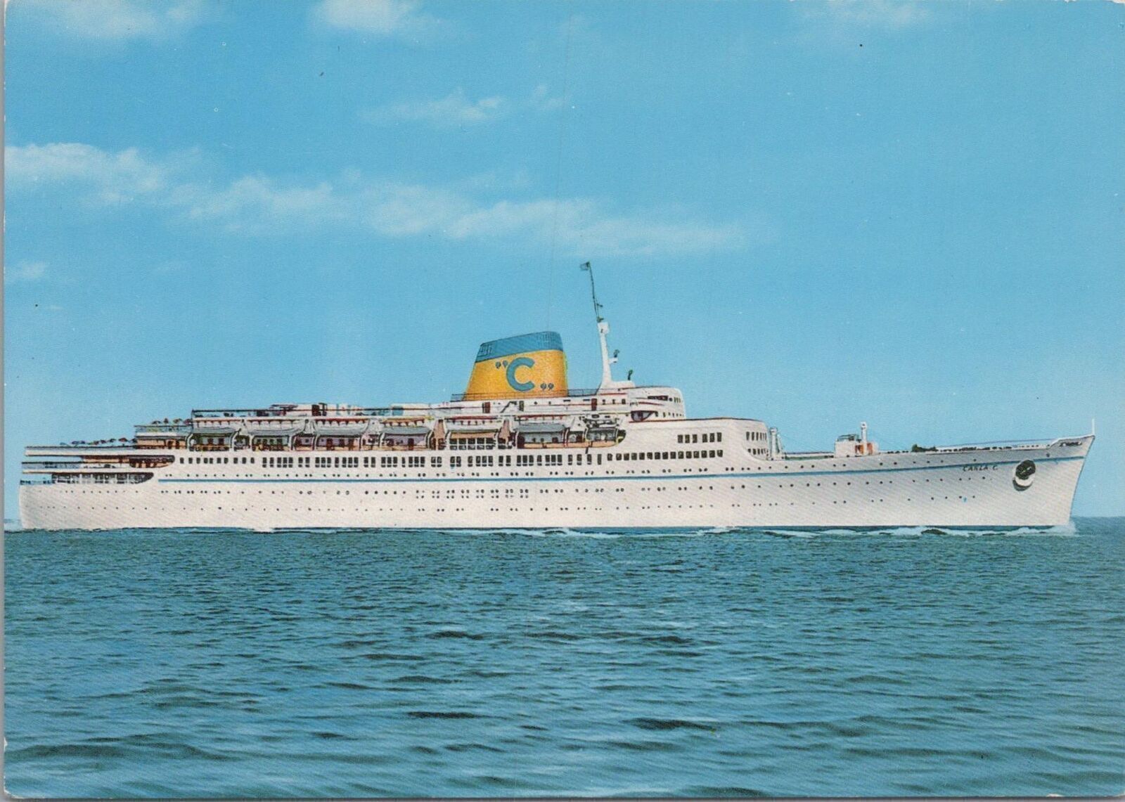 Postcard Ship T/S Carla C. Costa Line