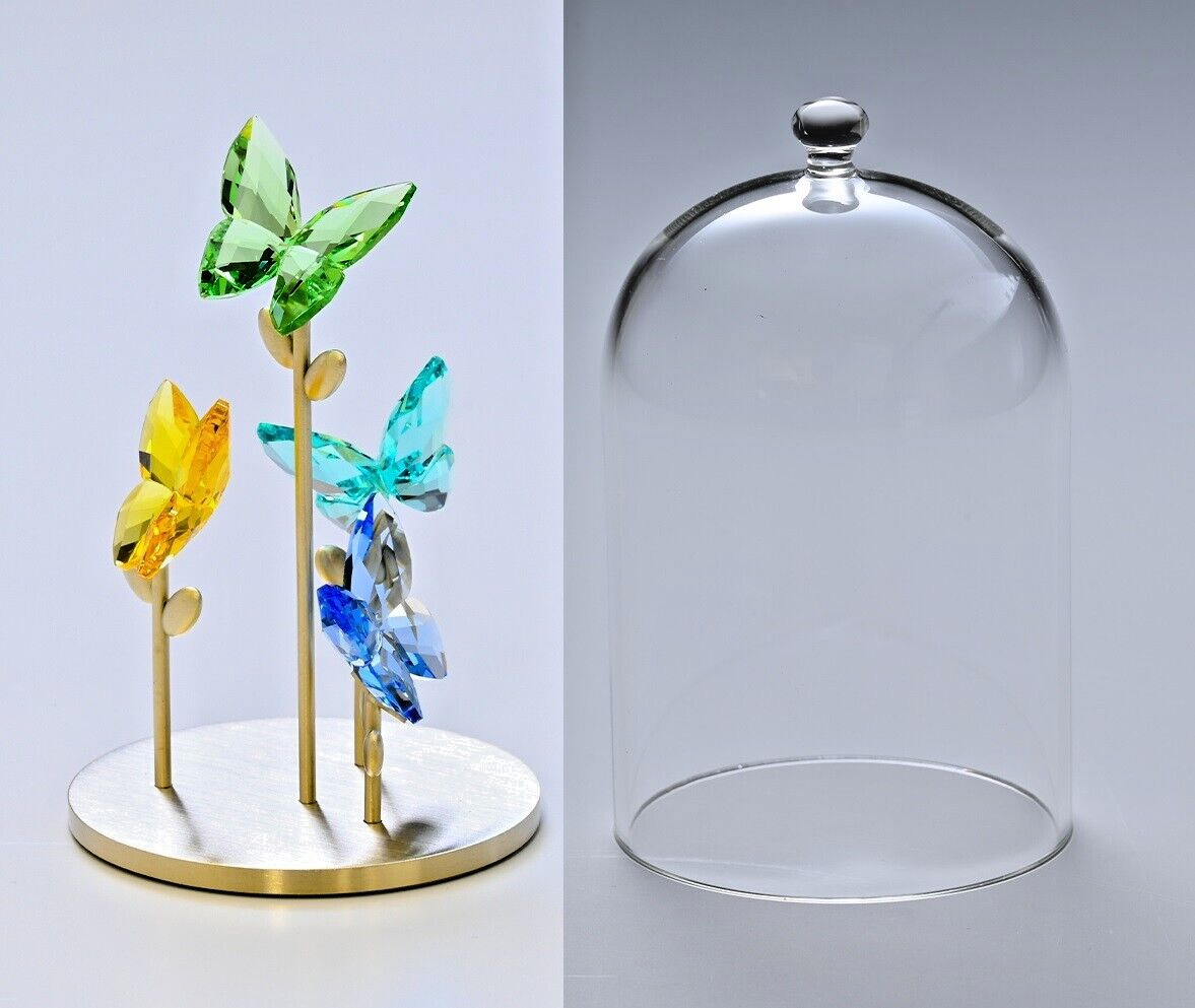 New in Box Swarovski 5619219 Crystal Jungle Beats Butterfly Bell Jar Figurine