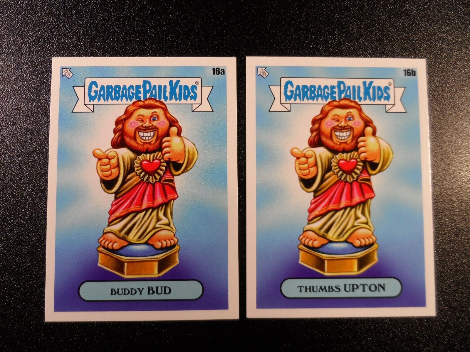 Buddy Christ Kevin Smith Dogma Clerks II Spoof Garbage Pail Kids 2 Card Set