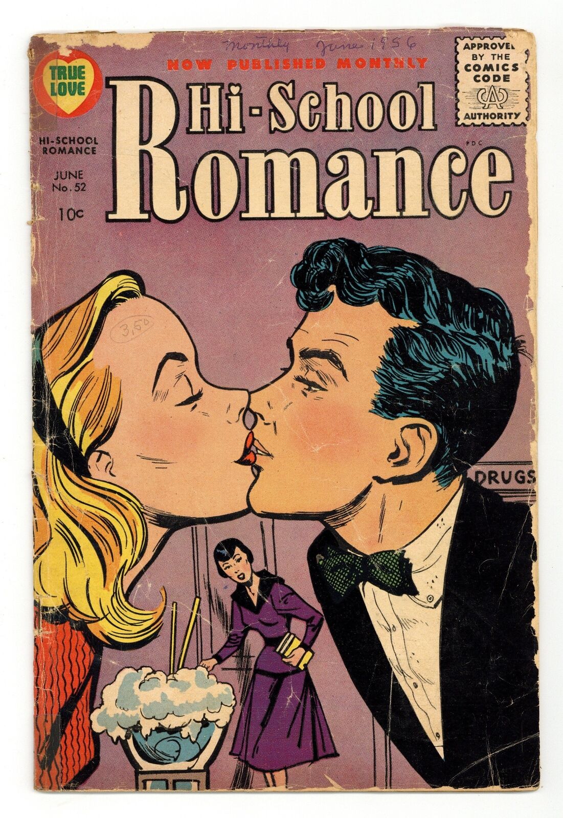 Hi-School Romance #52 GD 2.0 1956