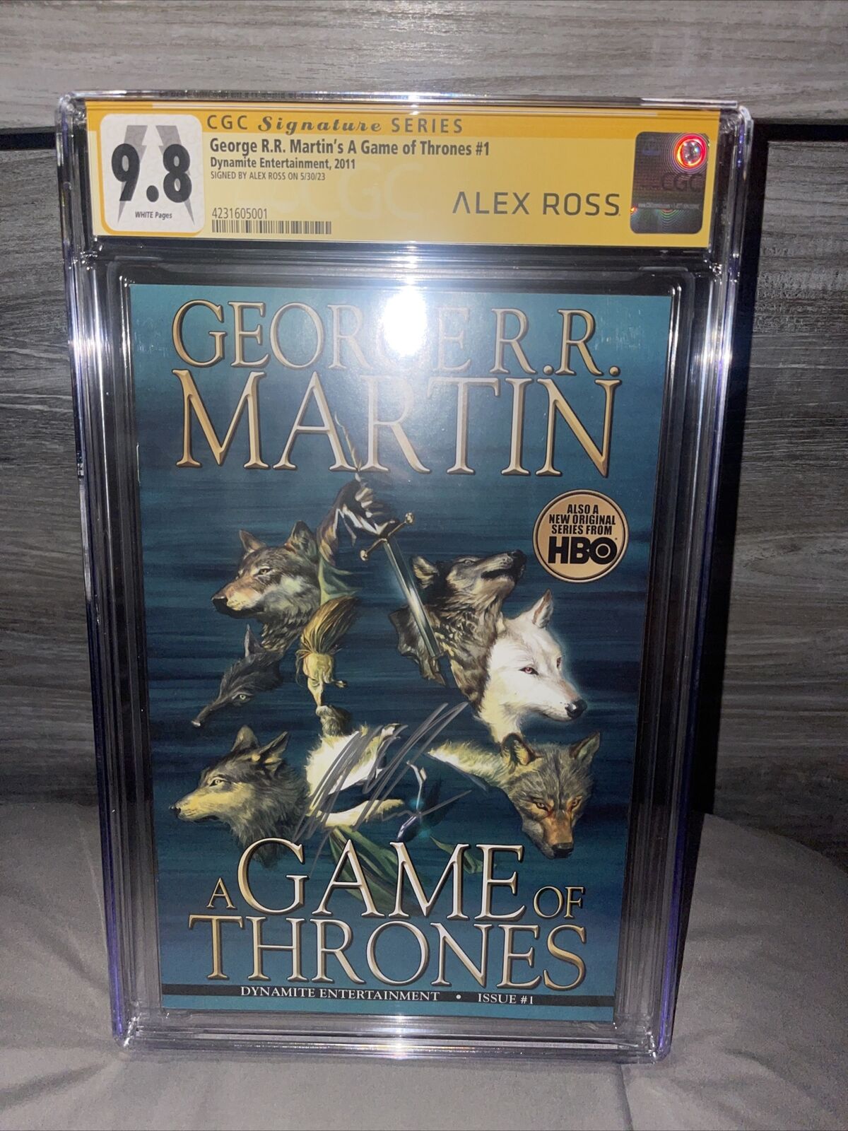 A GAME of THRONES #1 George R.R. Martin CGC SS 9.8 Alex Ross Signature