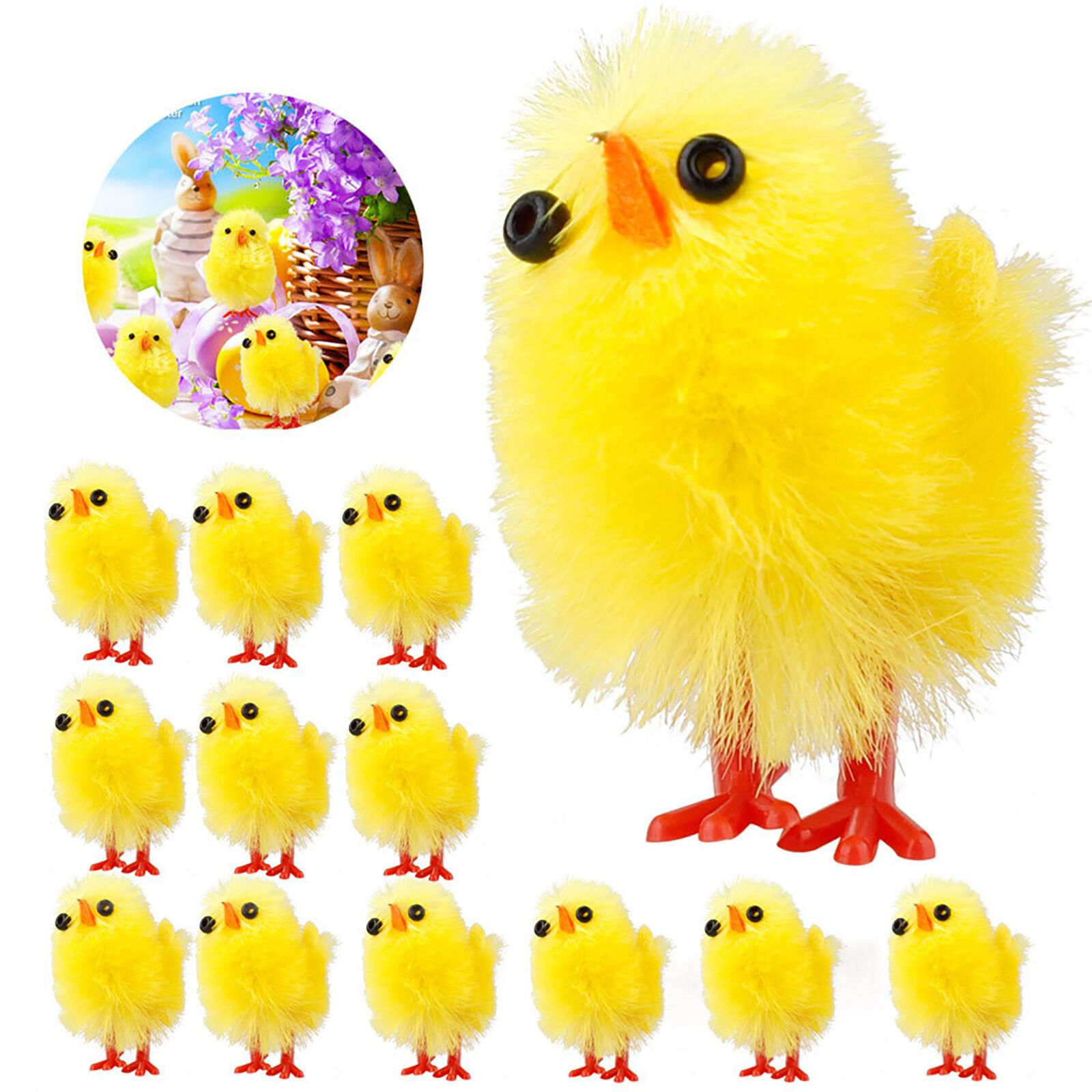 60PCS Easter Garden Decoration Chick Toys Lovely Chick Children Plush Toys