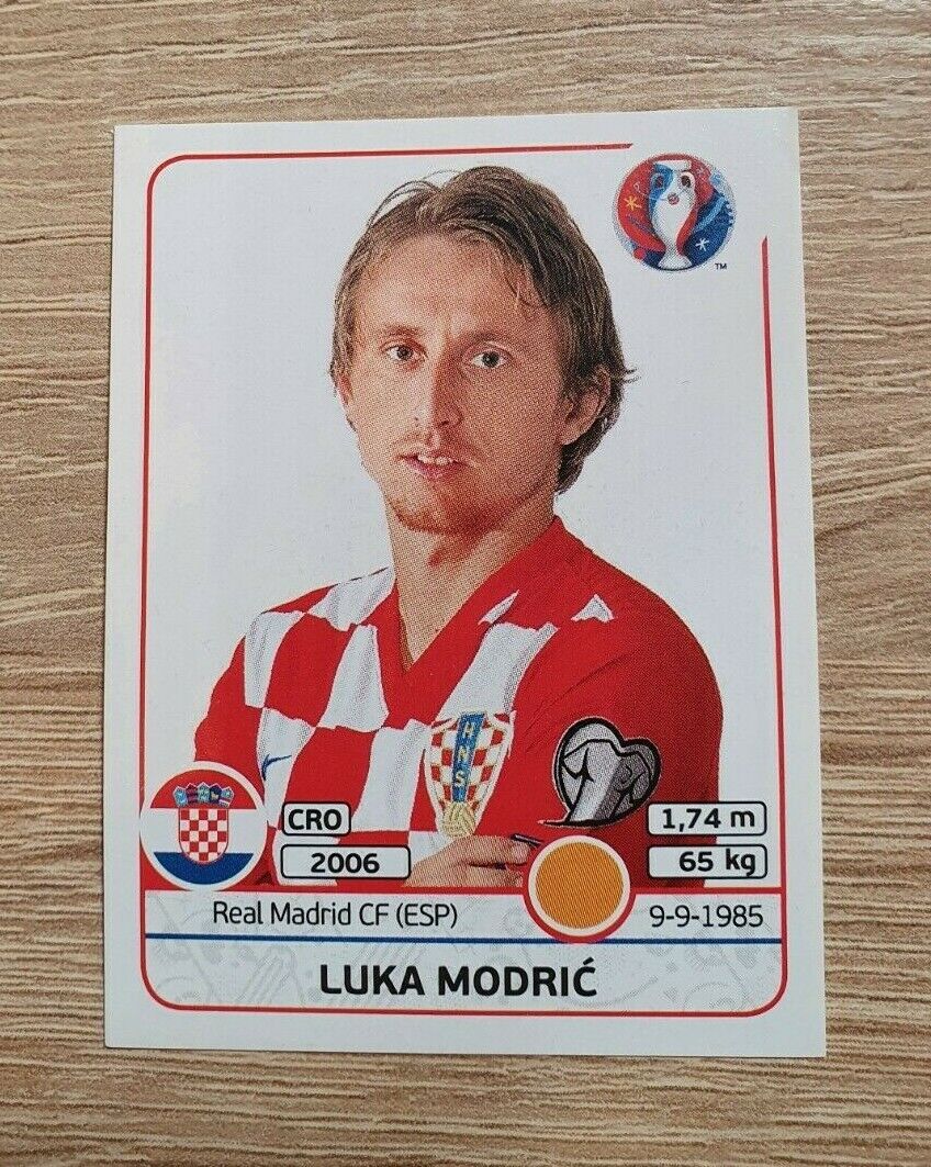 2016 Panini EM 448 Luka Modric Croatia Hrvatska Croatia UEFA Euro 16
