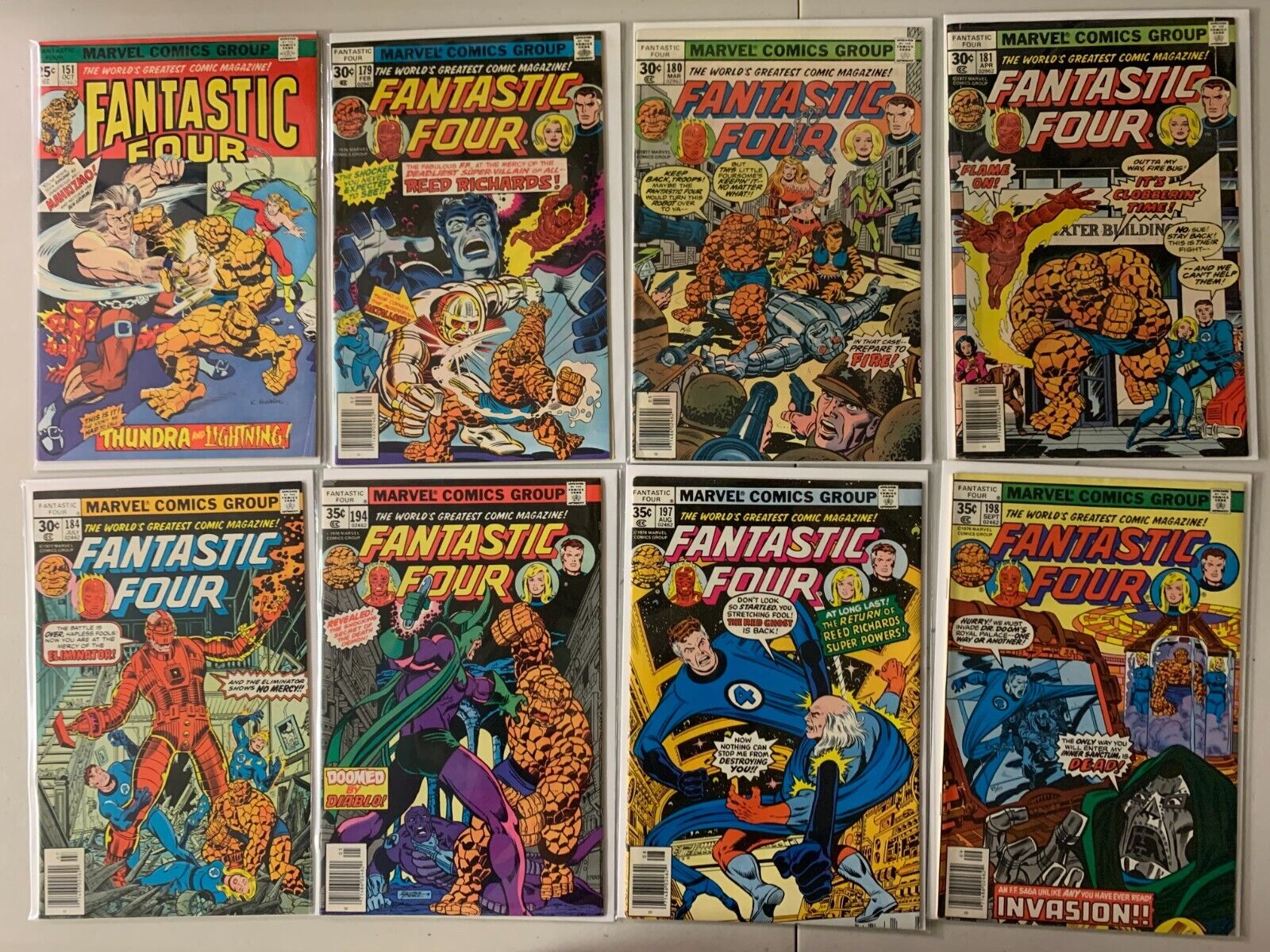 Fantastic Four bronze-age comics lot #151-227 17 diff avg 6.0 (1974-81)