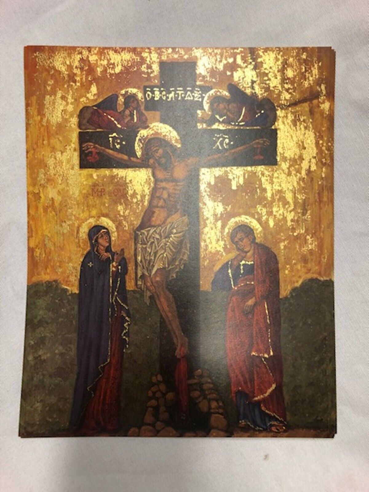 N.G. The Crucifixion of Jesus Christ Cardstock Print, 10 Inch, Pack of 3