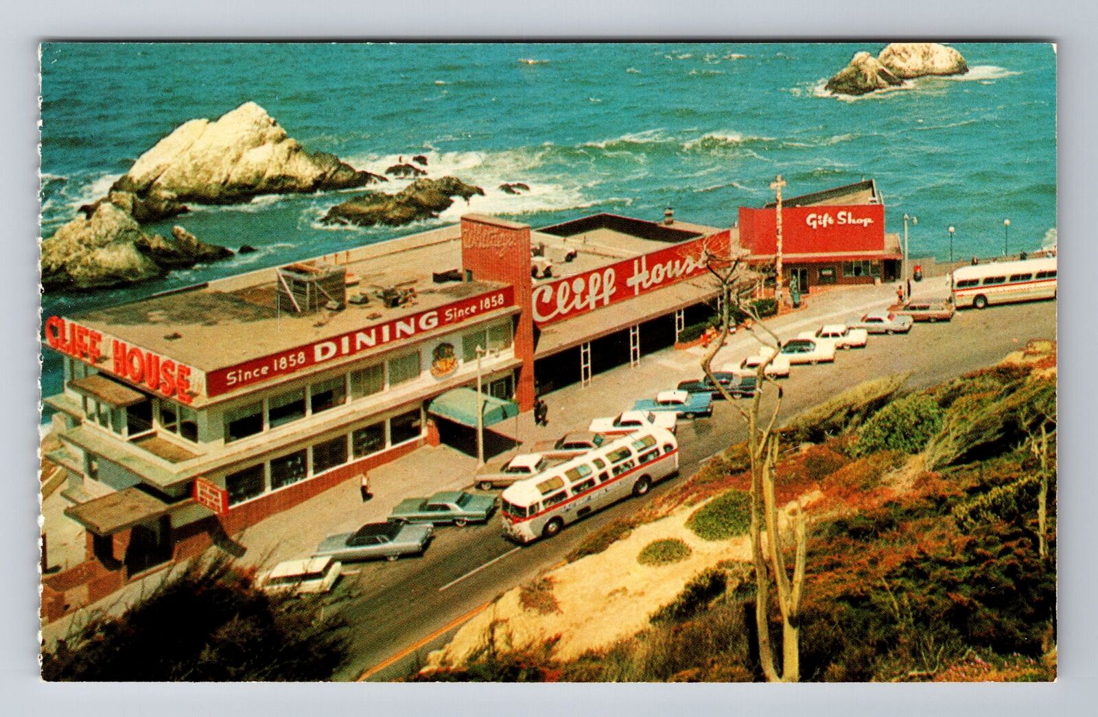 San Francisco CA- California, Cliff House And Seal Rocks, Vintage Postcard