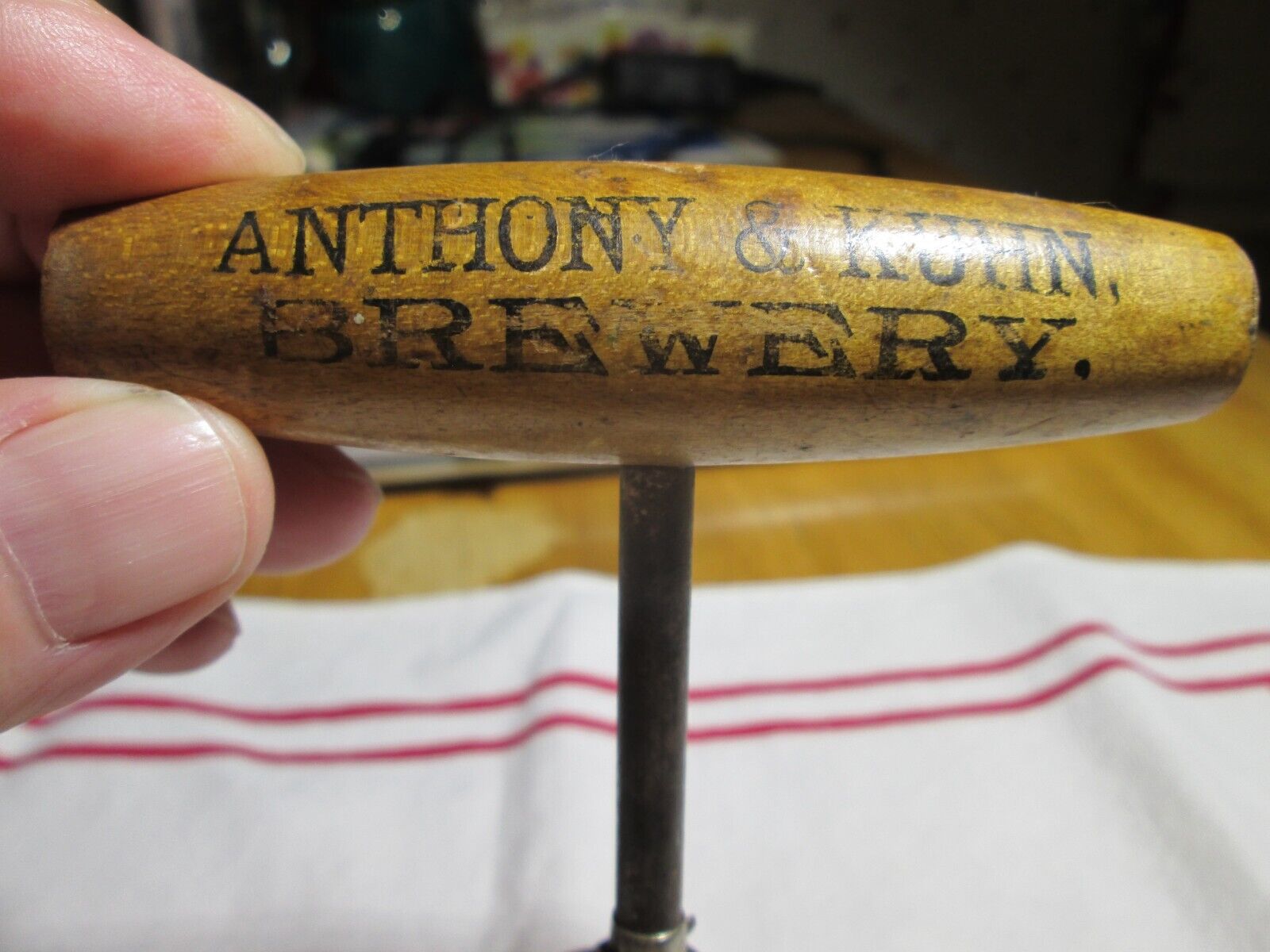 Antique Pre-Prohibition Anthony & Kuhn Brewery St. Louis Advertising Corkscrew