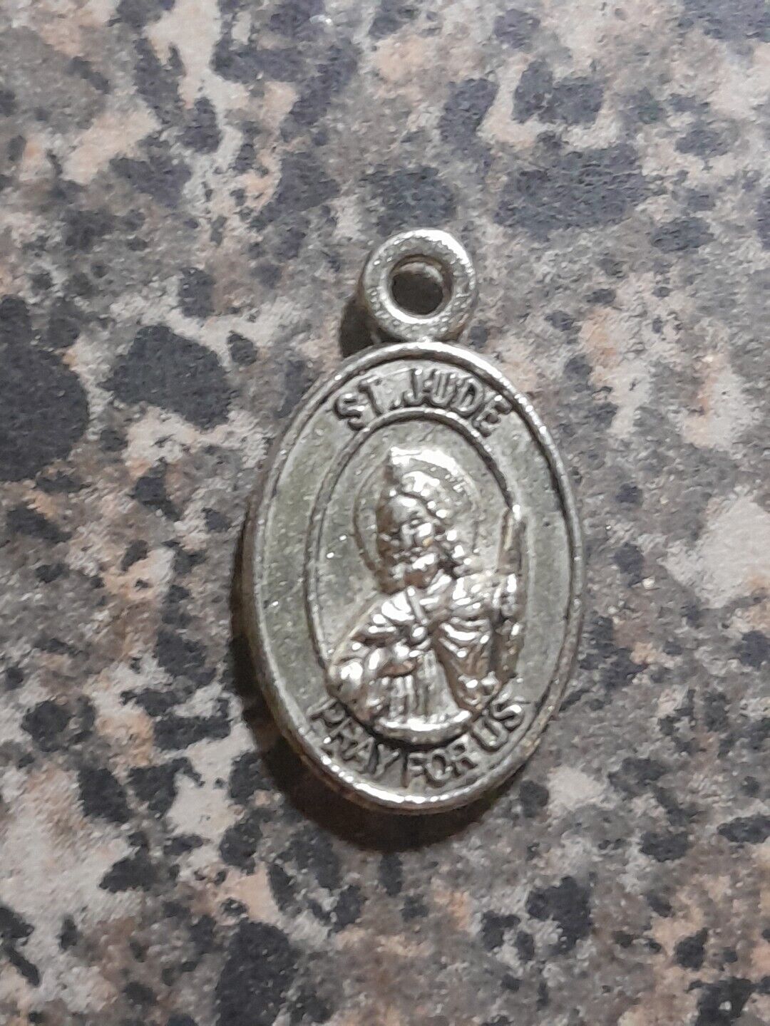 Vintage St Jude St Anthony Pray For Us Medal 