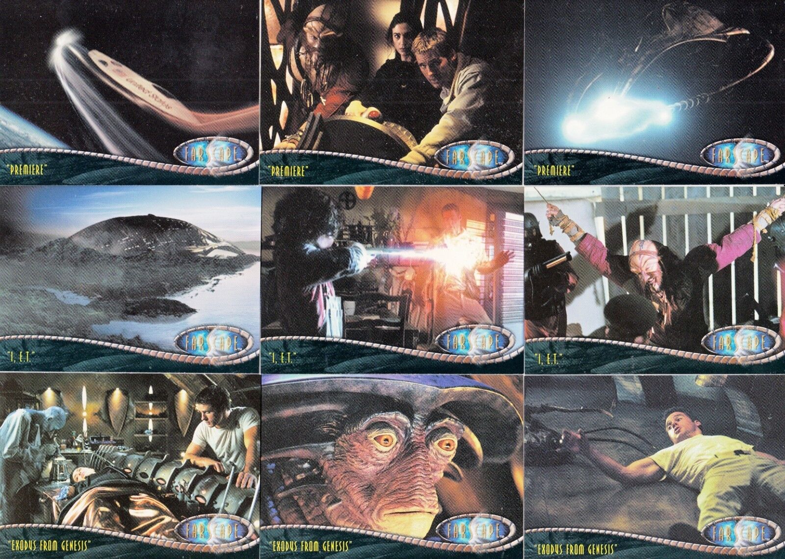 FARSCAPE SEASON 1 ONE 2000 RITTENHOUSE ARCHIVES COMPLETE BASE CARD SET OF 72 TV
