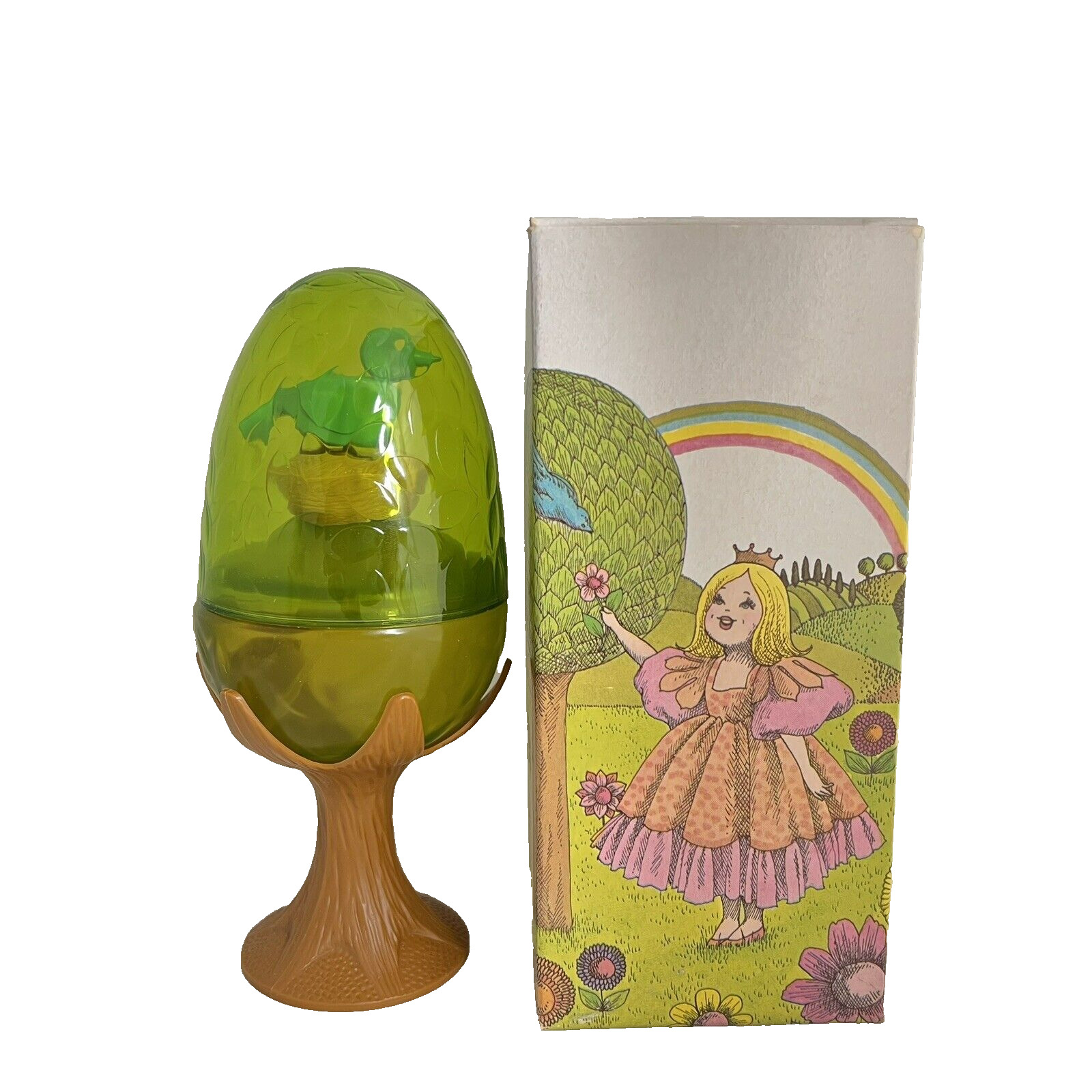 Avon Her Prettiness Enchanted Tree Cologne Mist 3 oz Blue Bird Egg Vintage 1970s