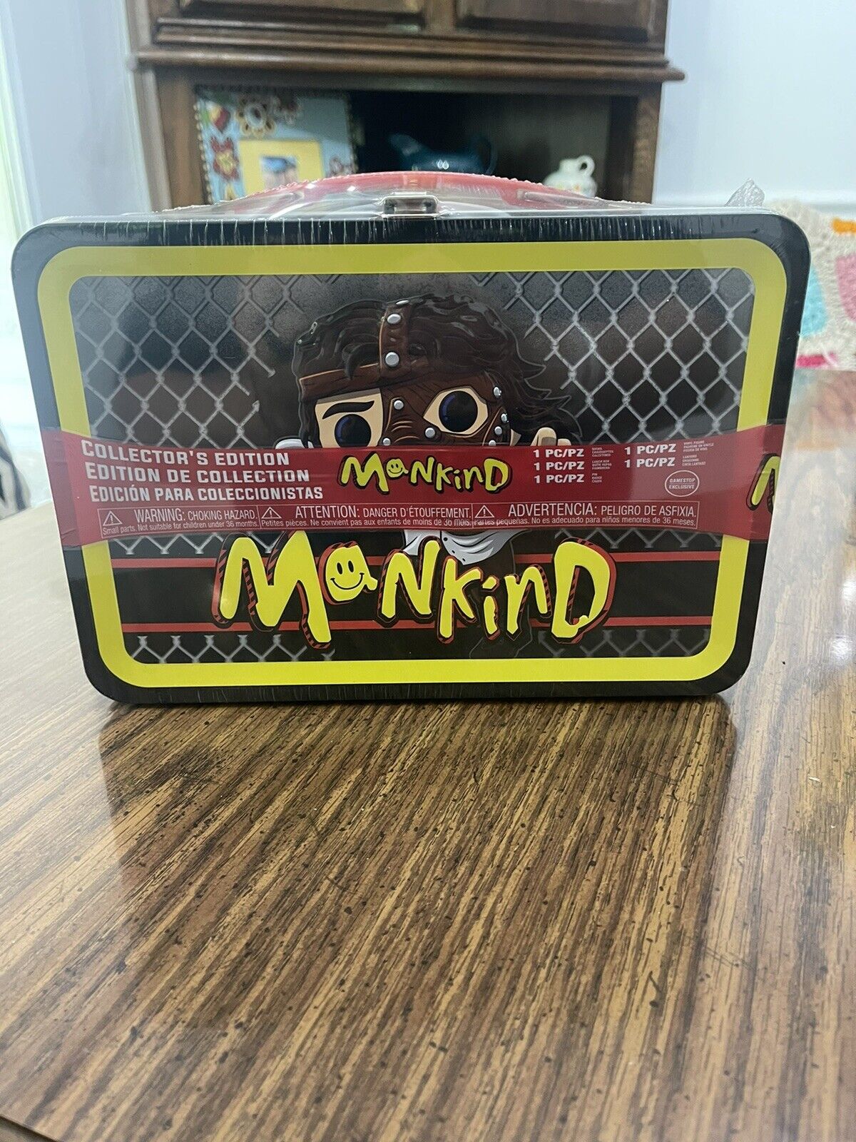 Funko Pop WWE Mankind Lunchbox GameStop Exclusive With Mr. Socko Mick Foley