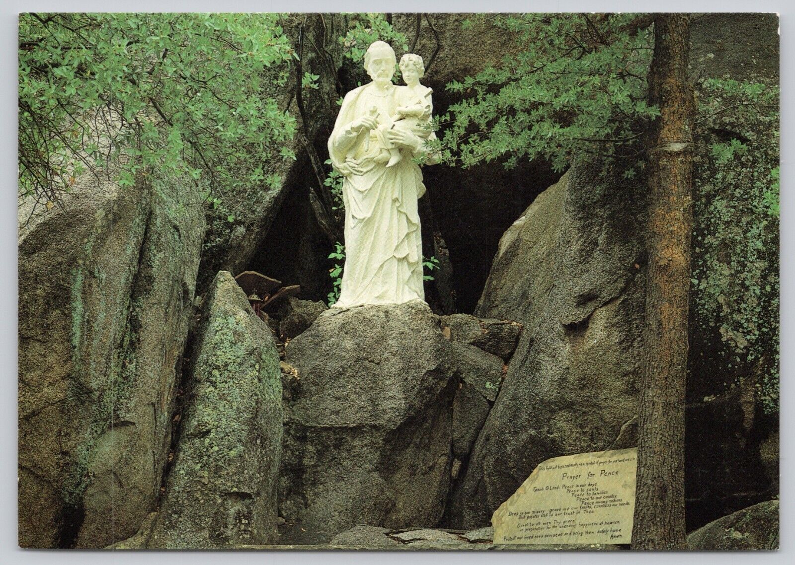 Postcard Yarnell Arizona Beautiful Shrine Dedicated to St Joseph