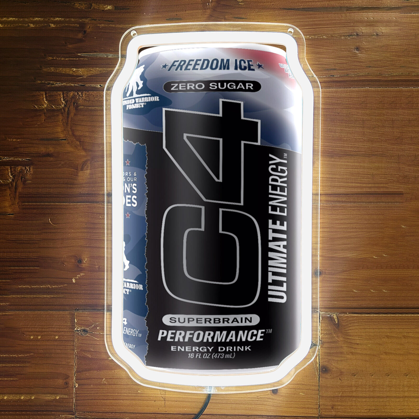 Cellucor C4 Energy Sport Drink Can LED Night Sign For Bar TV Store Wall Decor G1