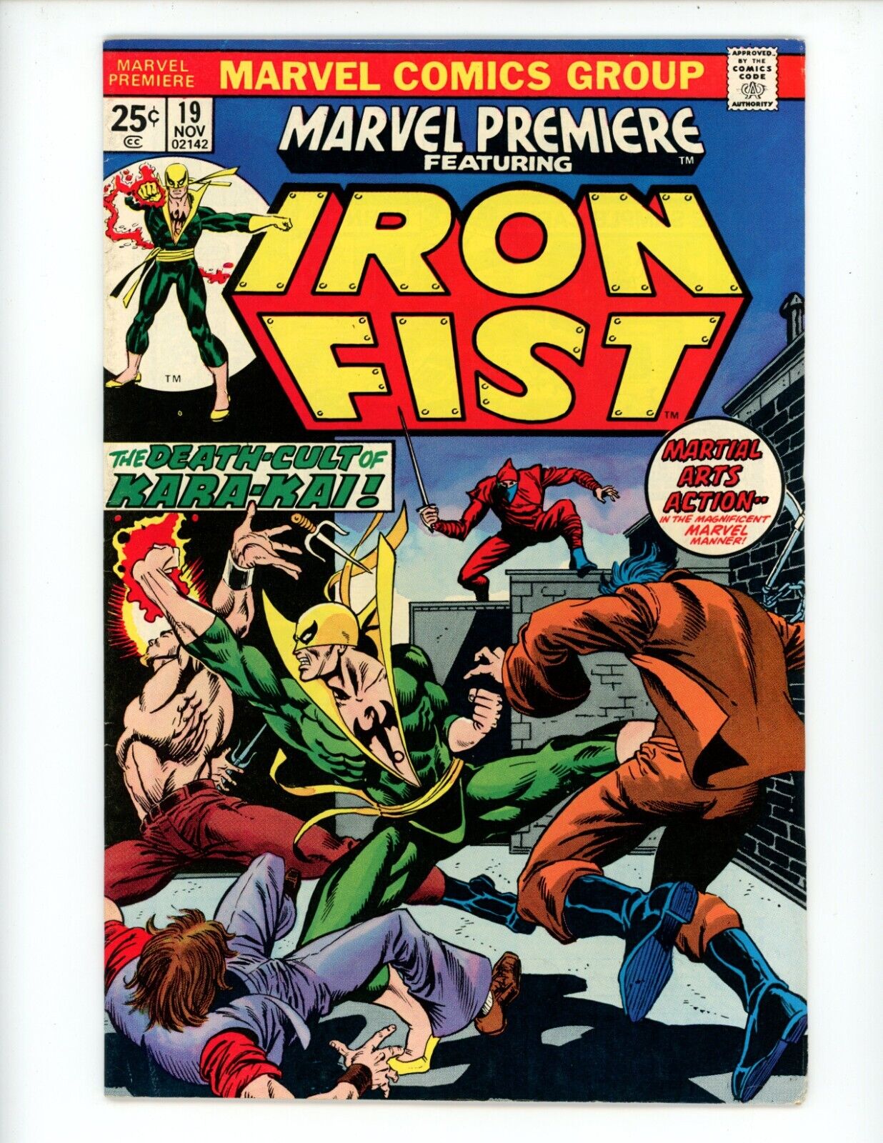 Marvel Premiere #19 Comic 1974 VF- 1st App Colleen Wing Iron Fist MVS Intact