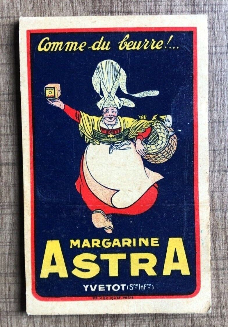 ASTRA Margarine Butter Kitchen 6x10cm Coffee Bistro Bar Advertising Notebook