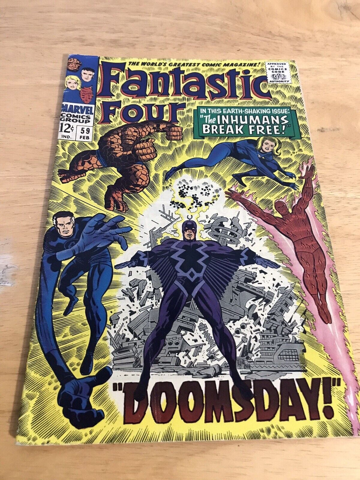 Fantastic Four #59 1967 Silver Surfer, Dr. Doom, Inhumans Jack Kirby/ Stan Lee