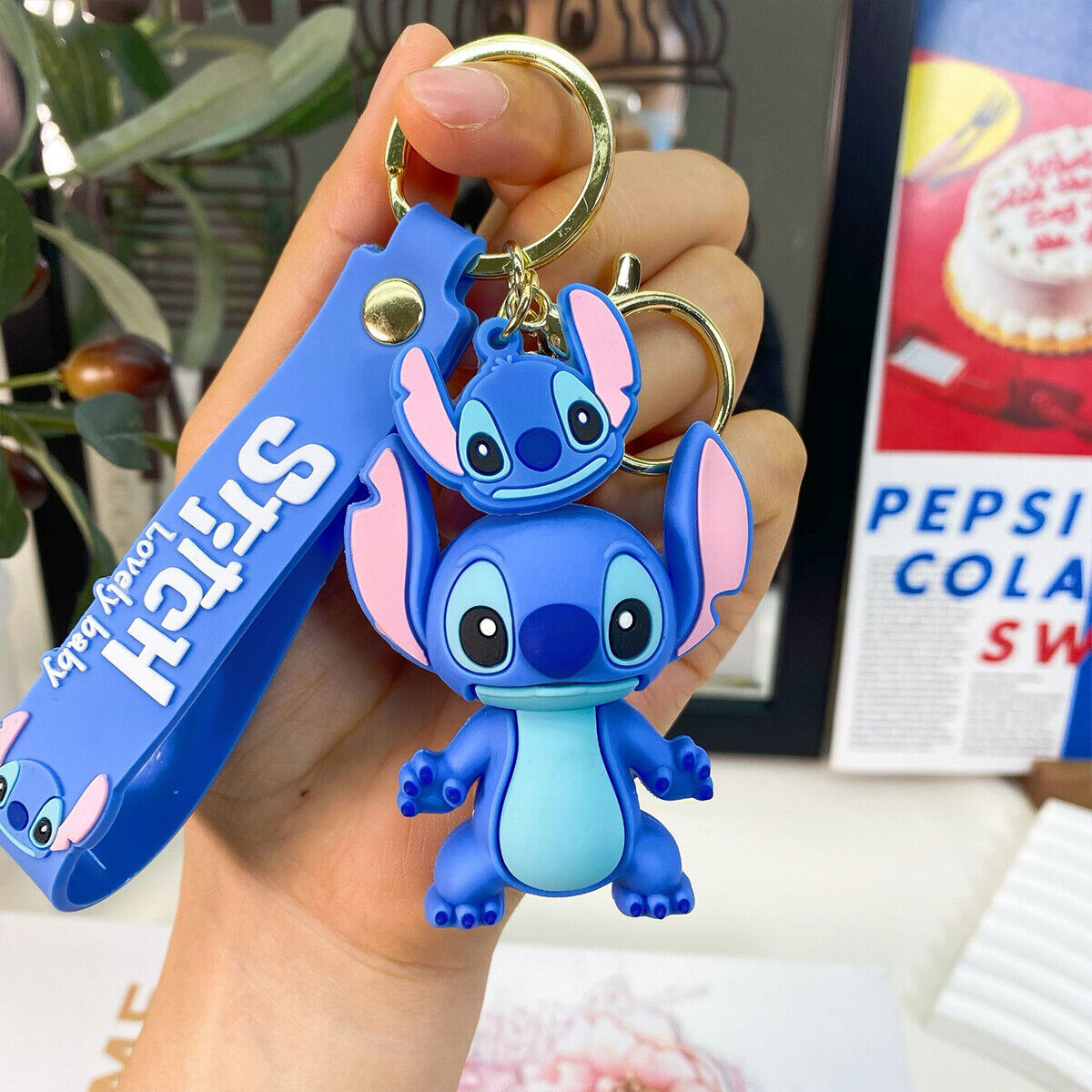 HOT Cute Stitch Keyring Keychain Pendant Bag Charm Small Gift