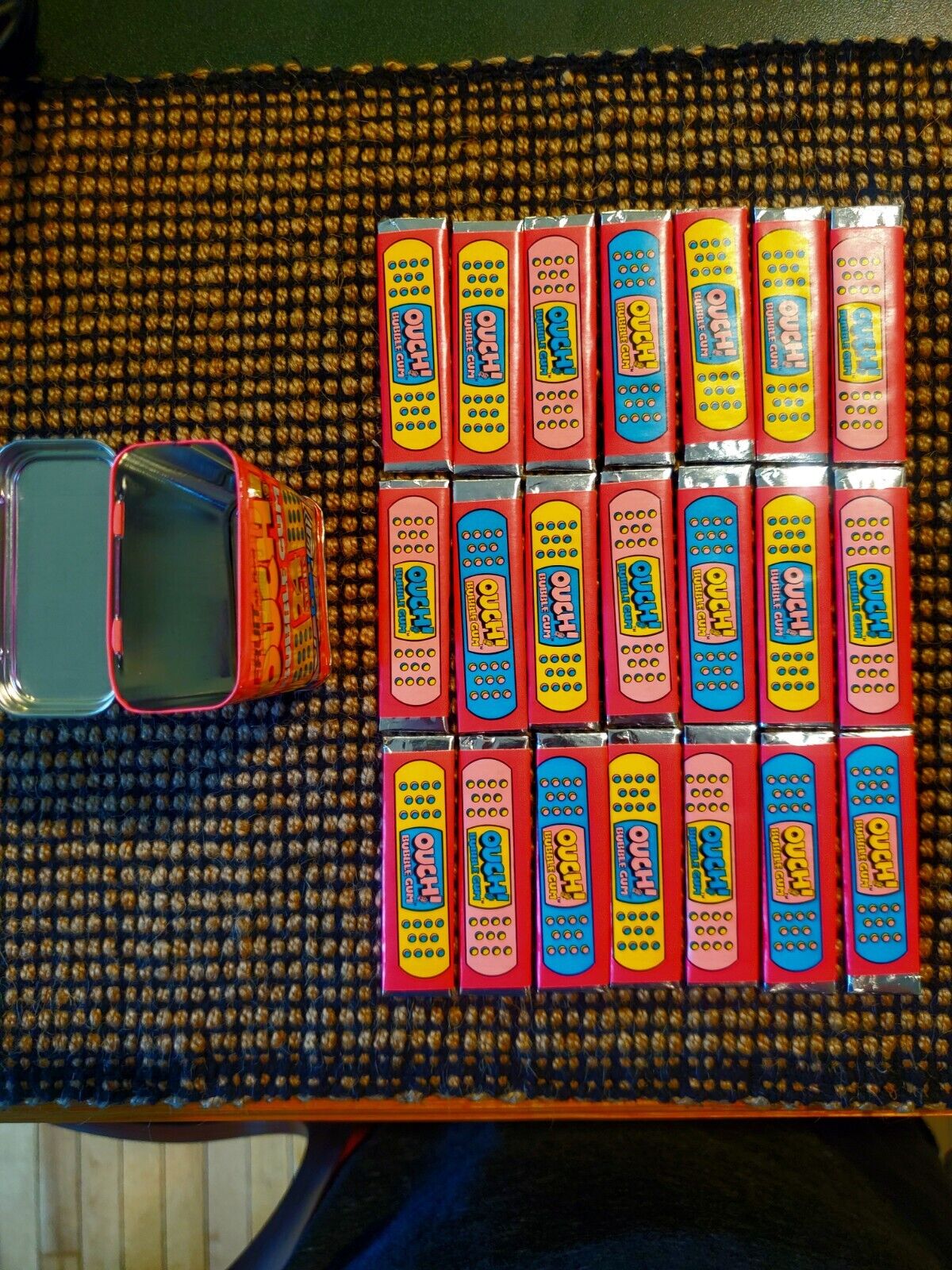 1990\'s Vintage Ouch Bubble Gum 21 Sticks of gum Excellent Condition