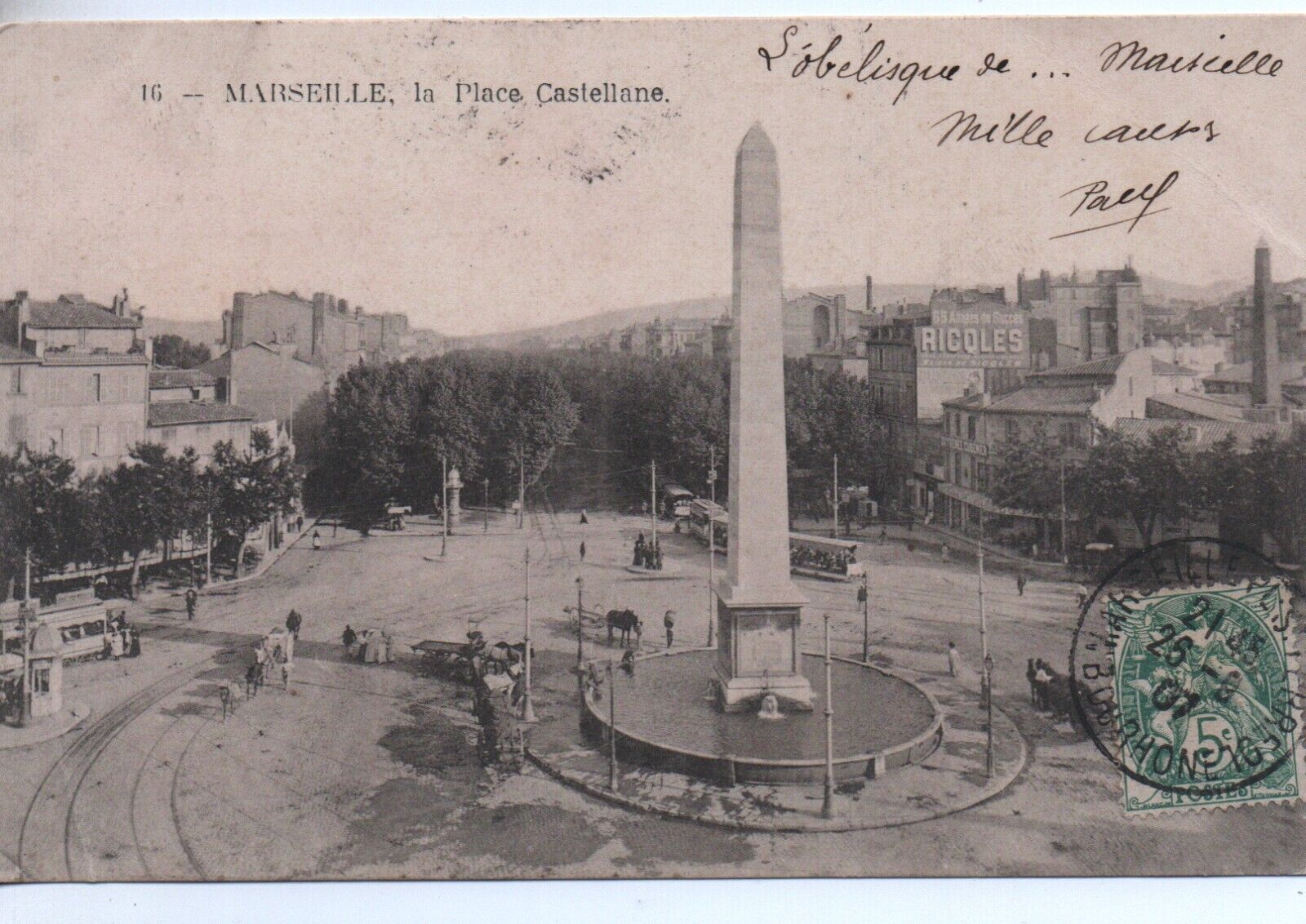 CPA - MARSEILLE - La Place Castellane