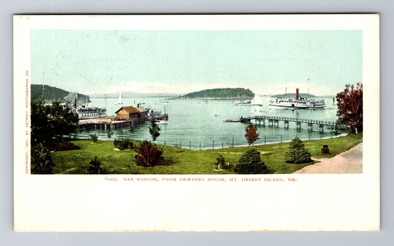 Mt Desert Island ME-Maine, Bar Harbor, Newport House, Antique, Vintage Postcard