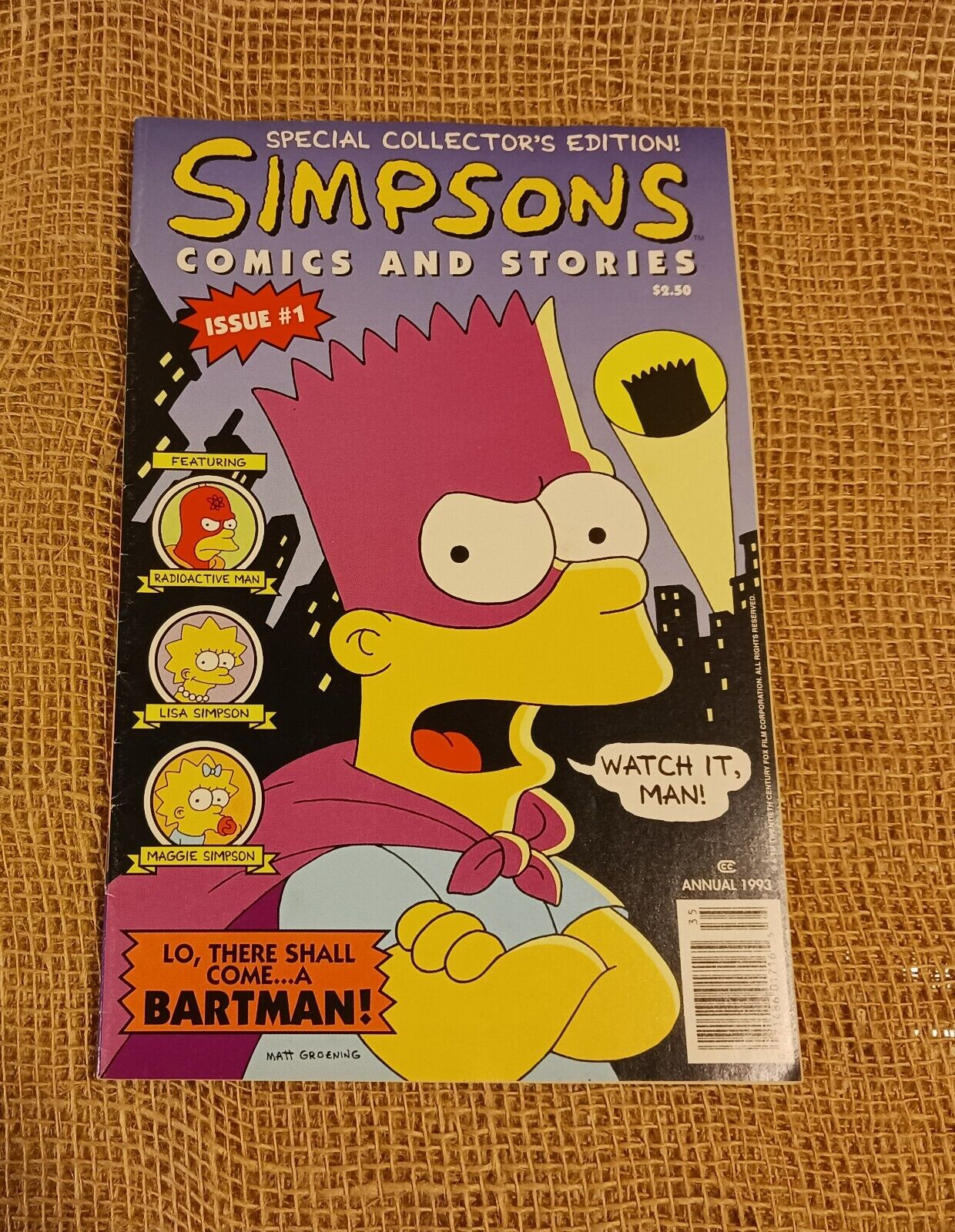 SIMPSONS COMICS AND STORIES #1 1993 1st COMIC APPEARANCE