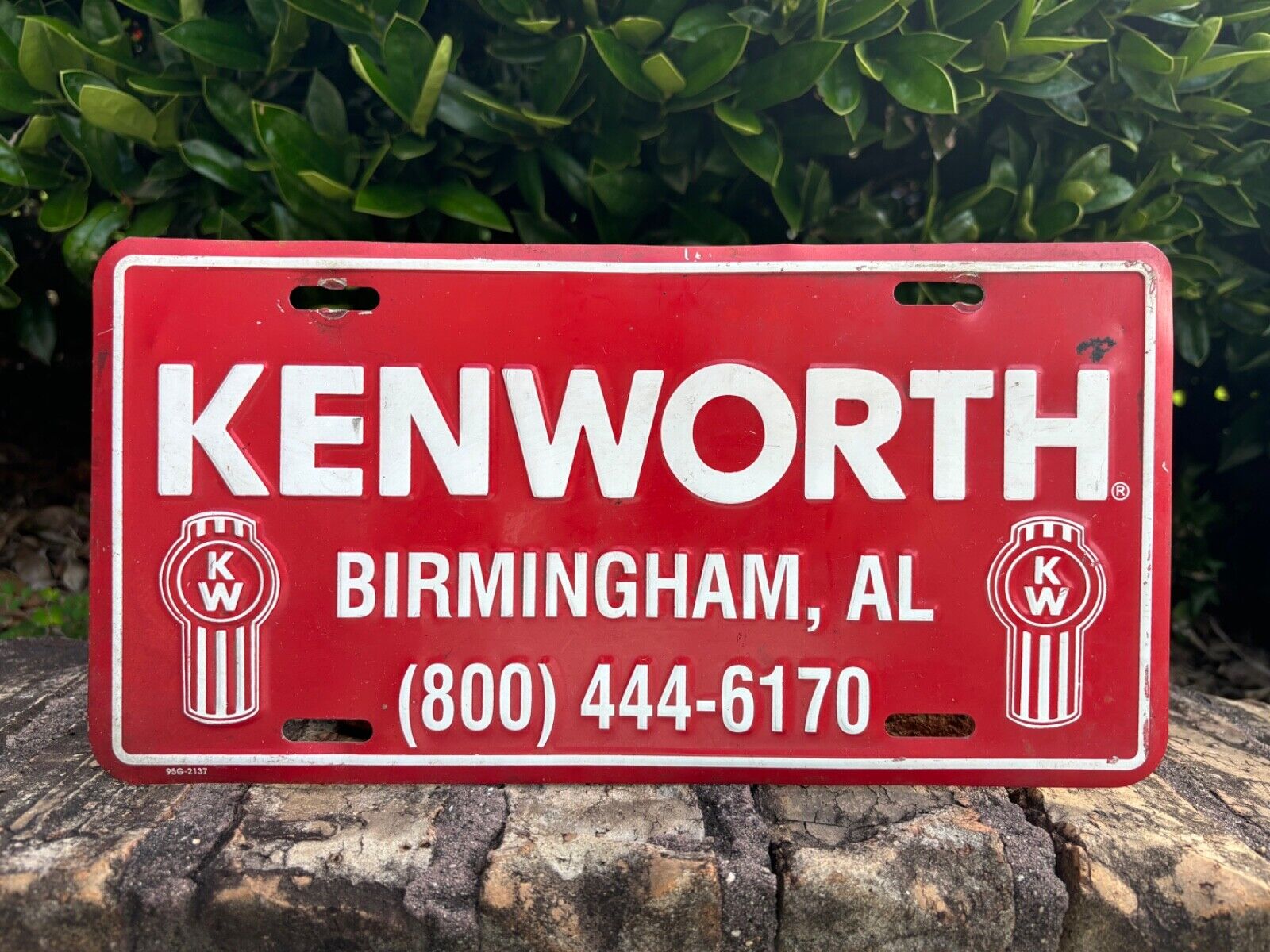Vintage Kenworth Dealer Car Tag Birmingham Alabama
